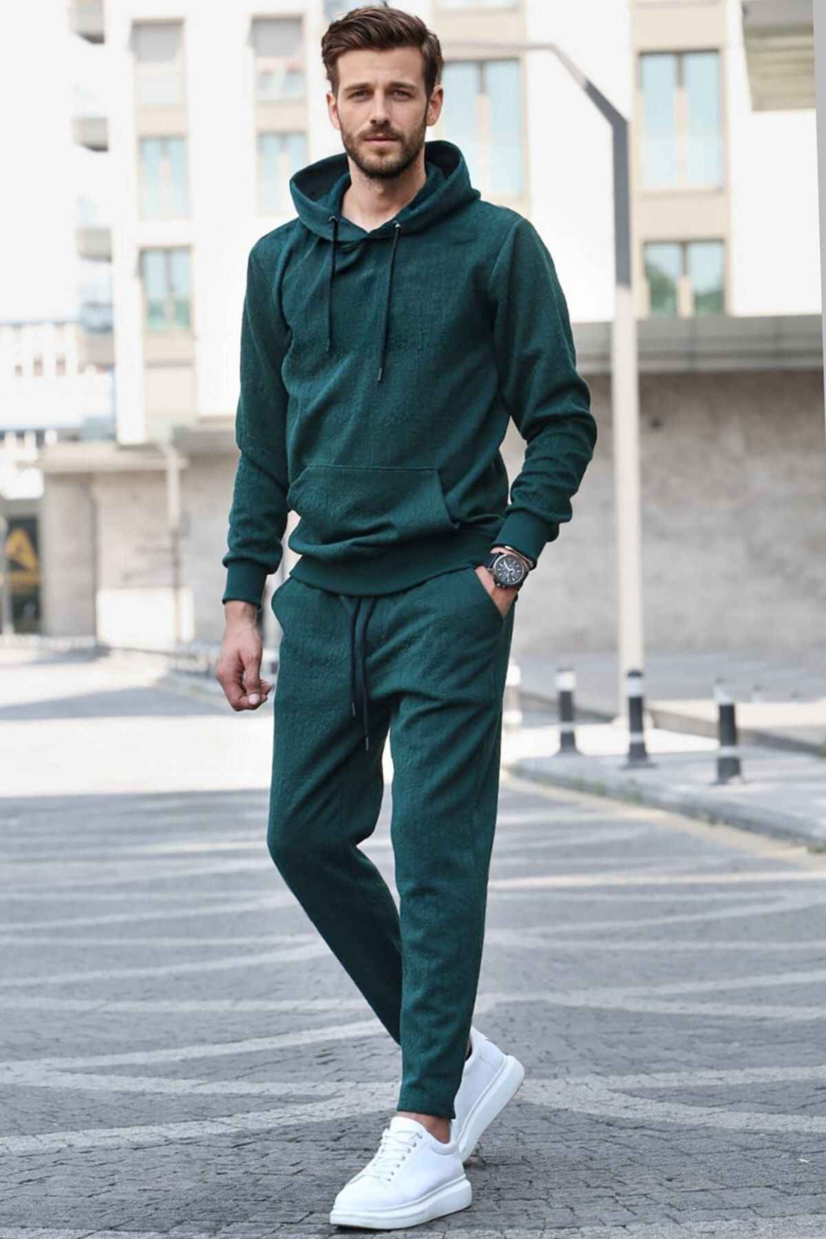 ست لباس ورزشی پایه کلاهدار Ecru