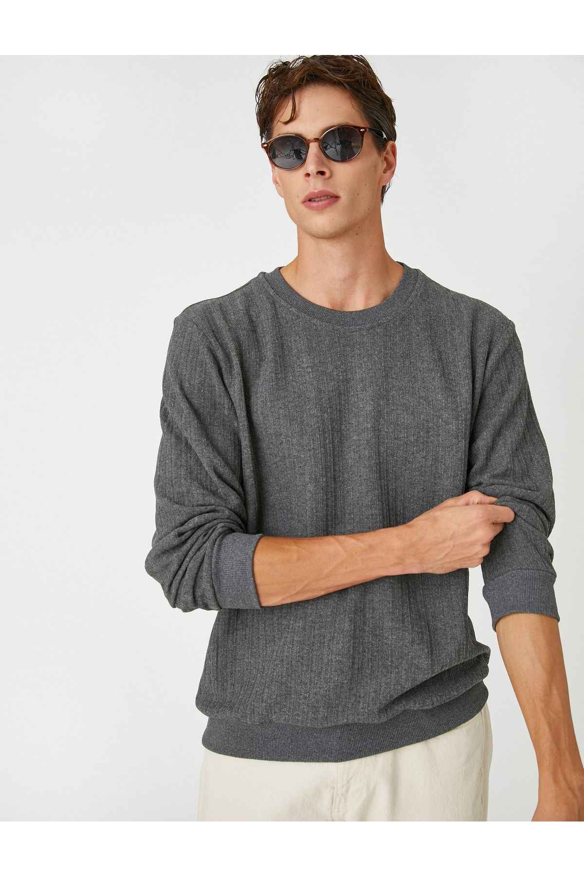 یقه خدمه ژاکت بافت پایه