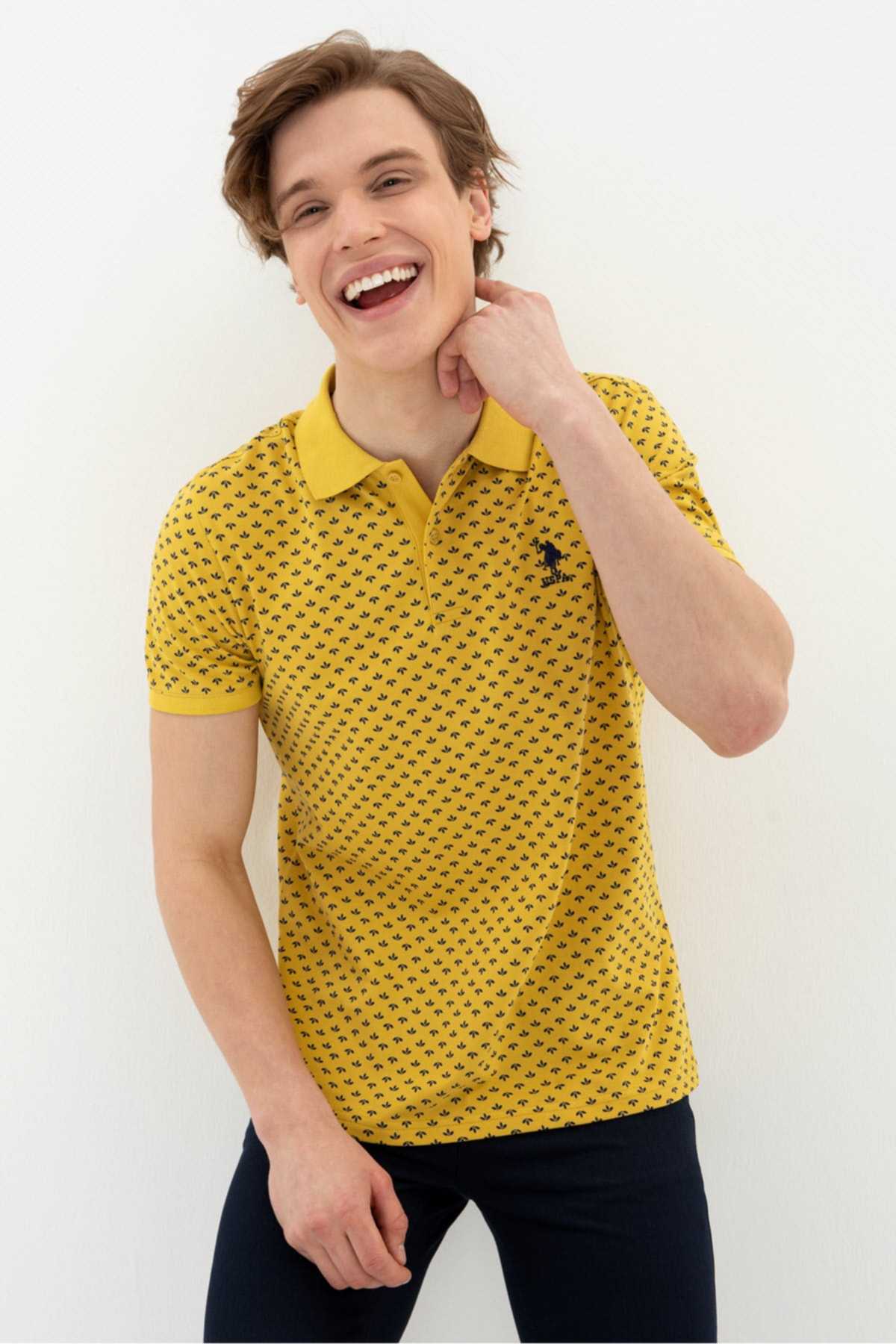 تیشرت مردانه زرد