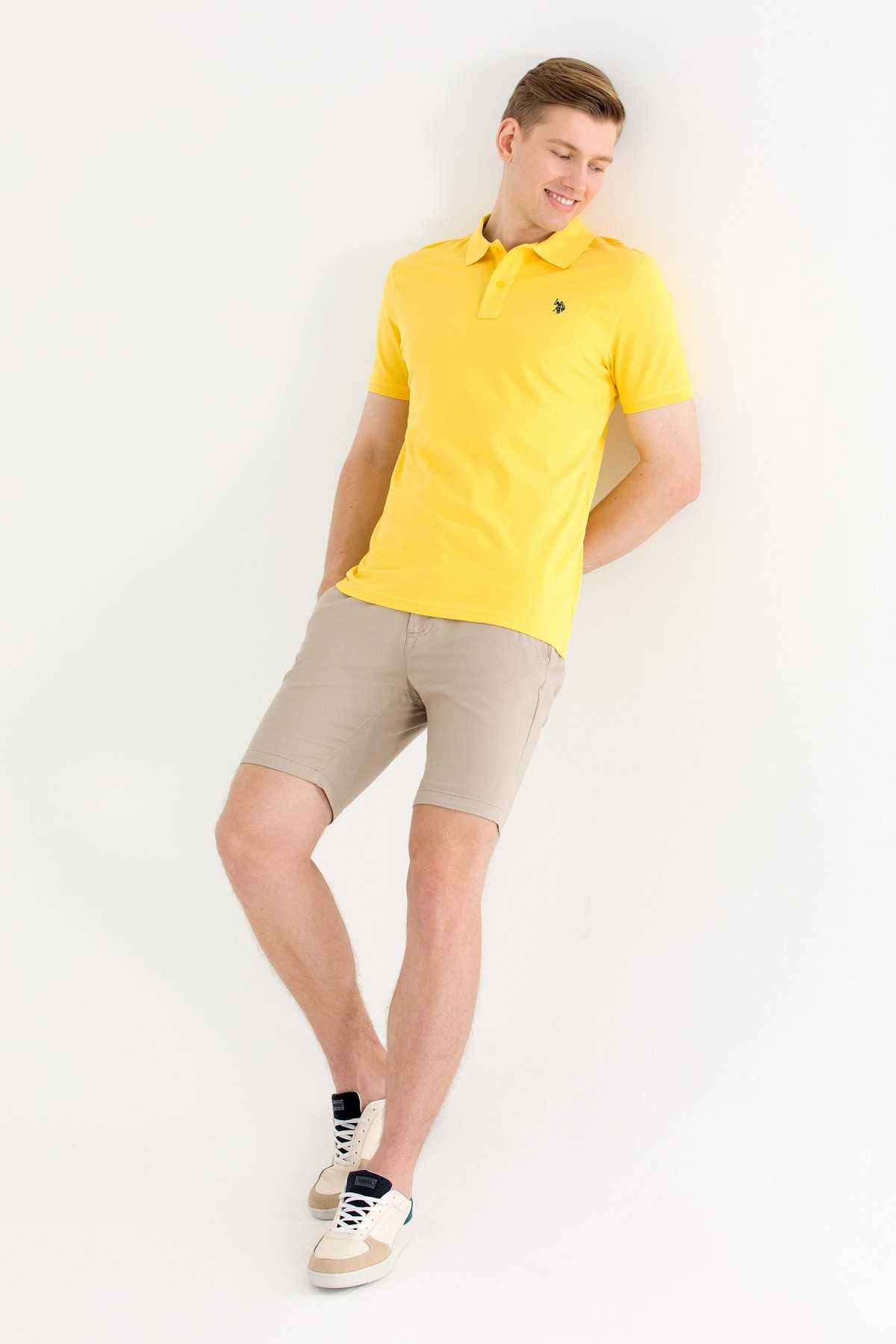 تیشرت یقه آرم Comfort Fit