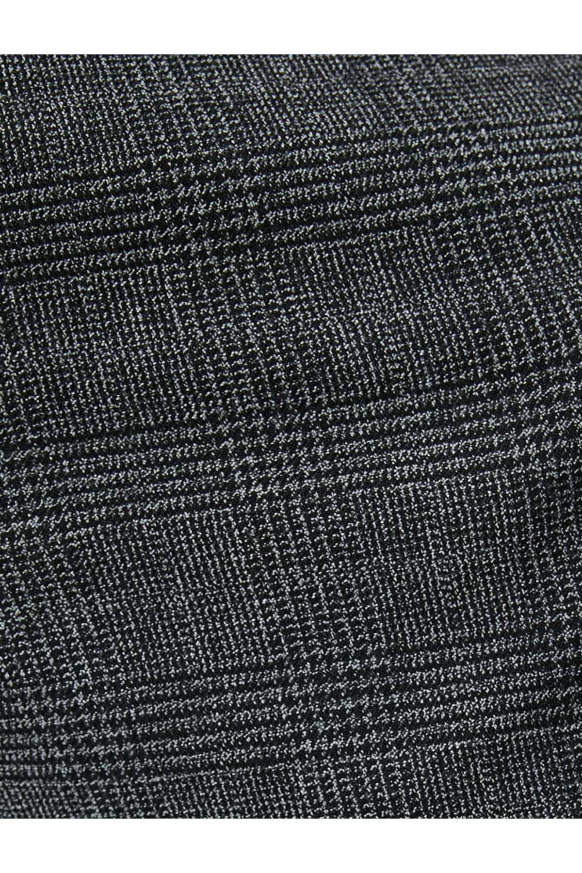 شلوار جین شطرنجی آبی سرمه ای مردانه