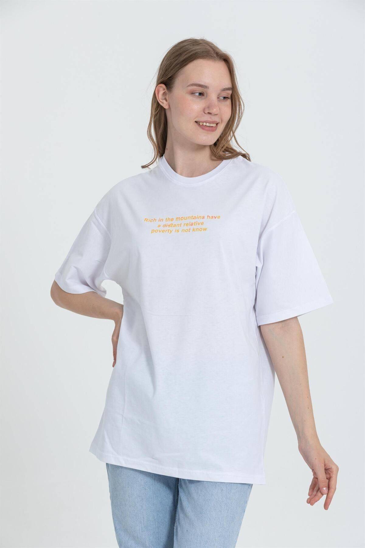 تیشرت سایز بزرگ پاندا یقه خدمه R-5724