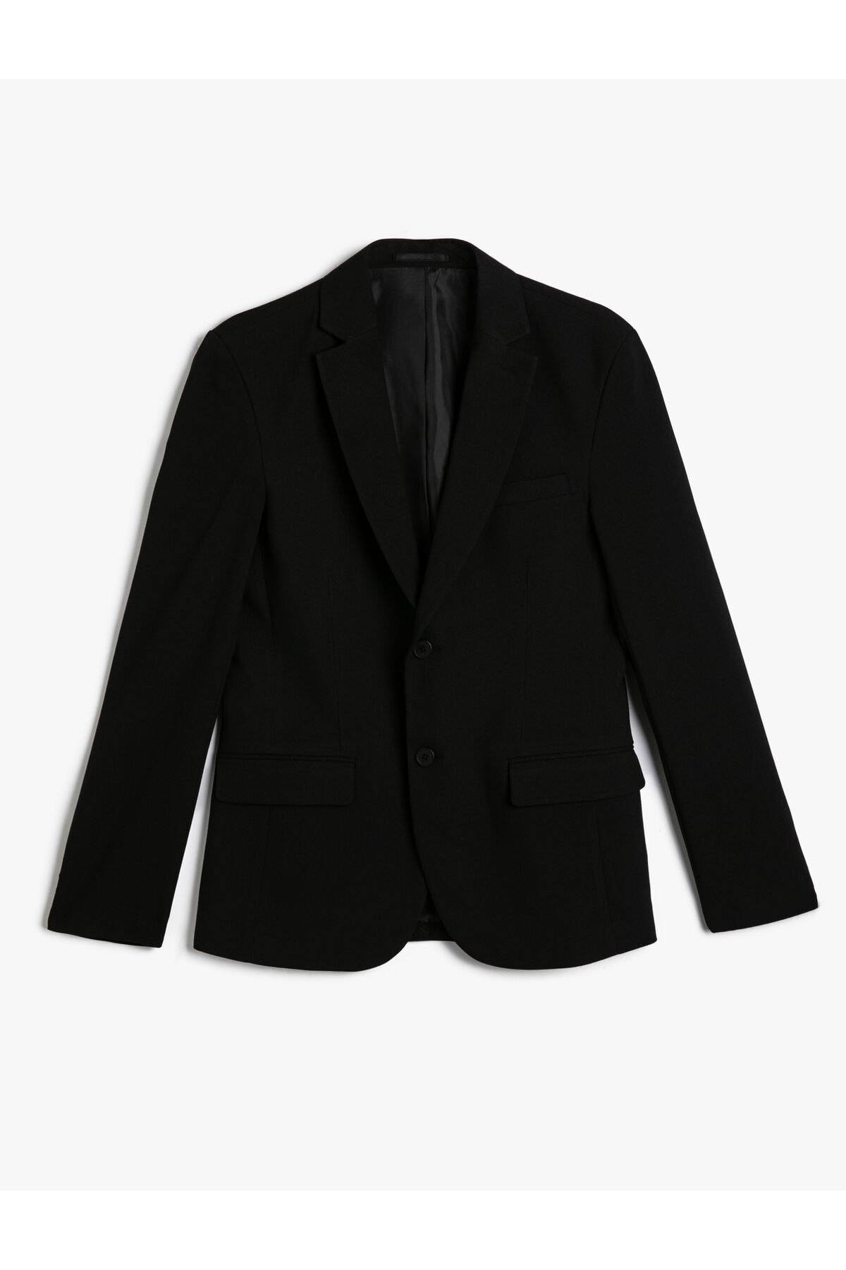 ژاکت بلیزر دو جیب دکمه دار