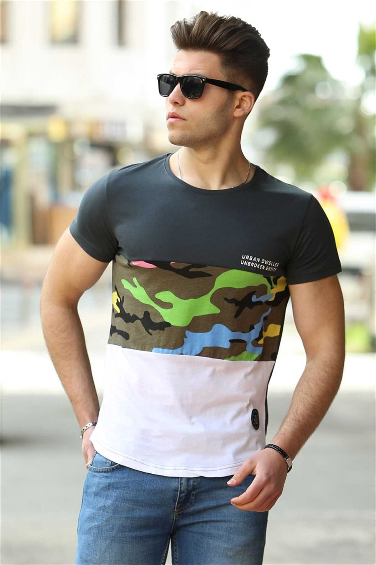 تیشرت مشکی طرح دار