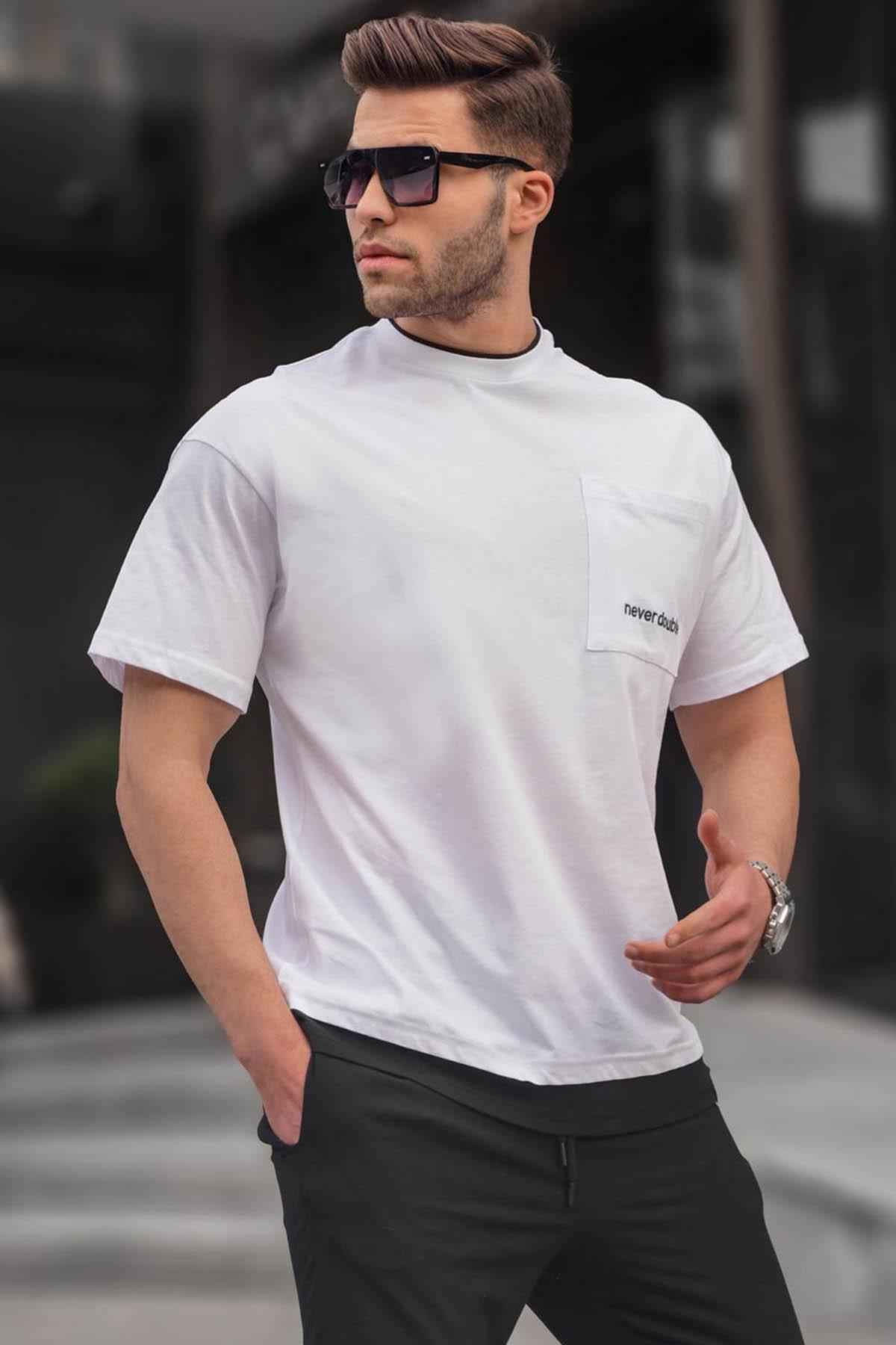 تیشرت مردانه ساده Claret Red Pieced