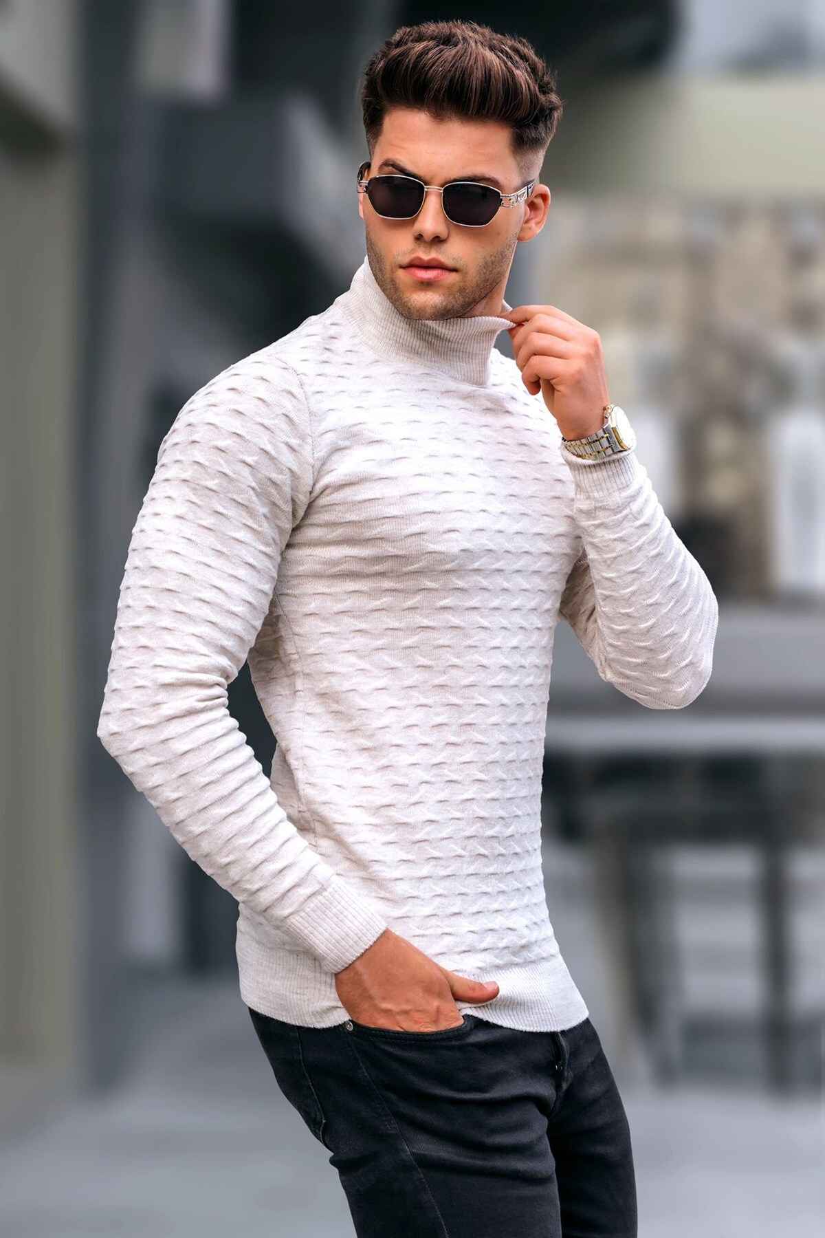 ژاکت بافتنی آنتراسیت