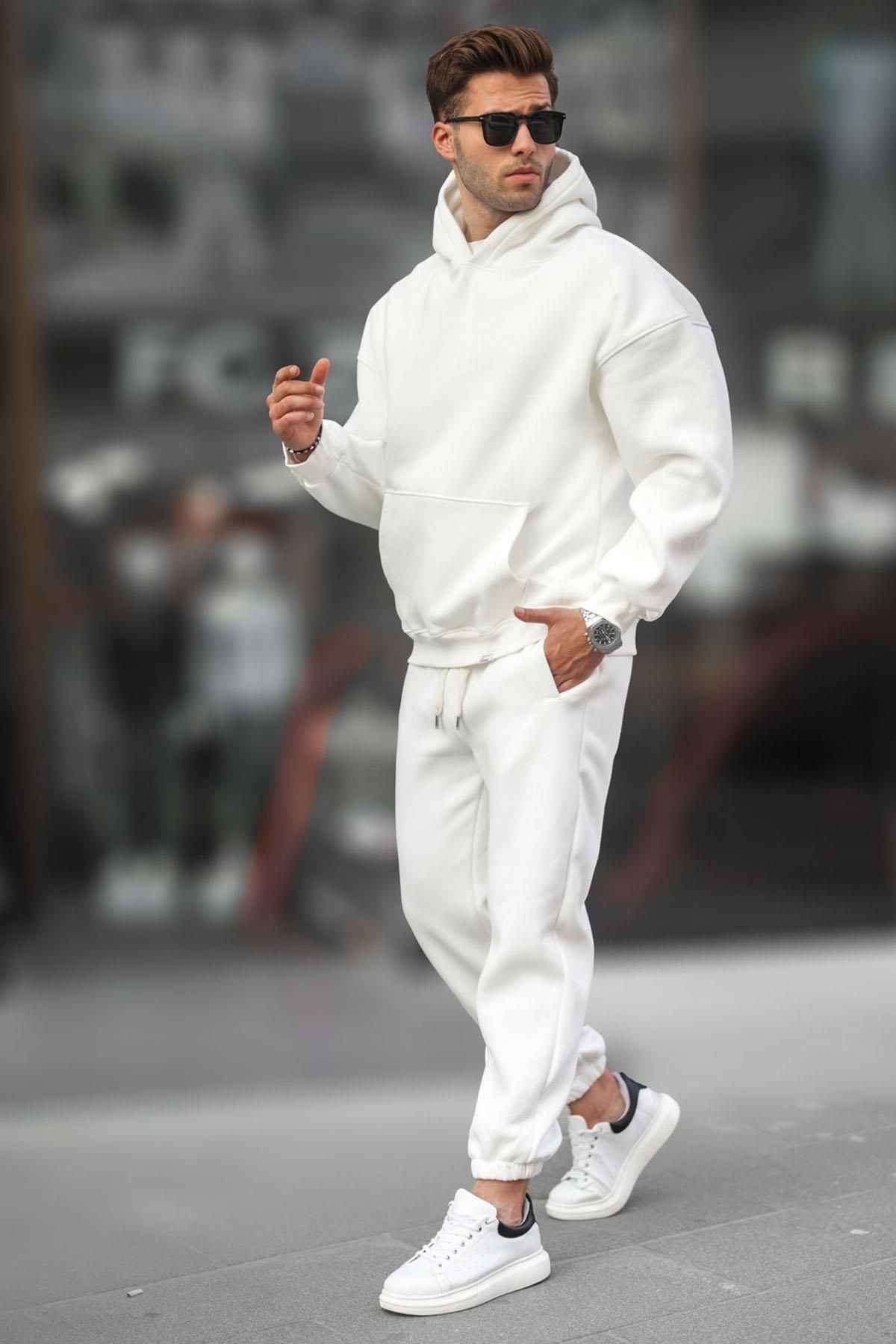 ست لباس ورزشی پایه کلاه دار سبز خزه