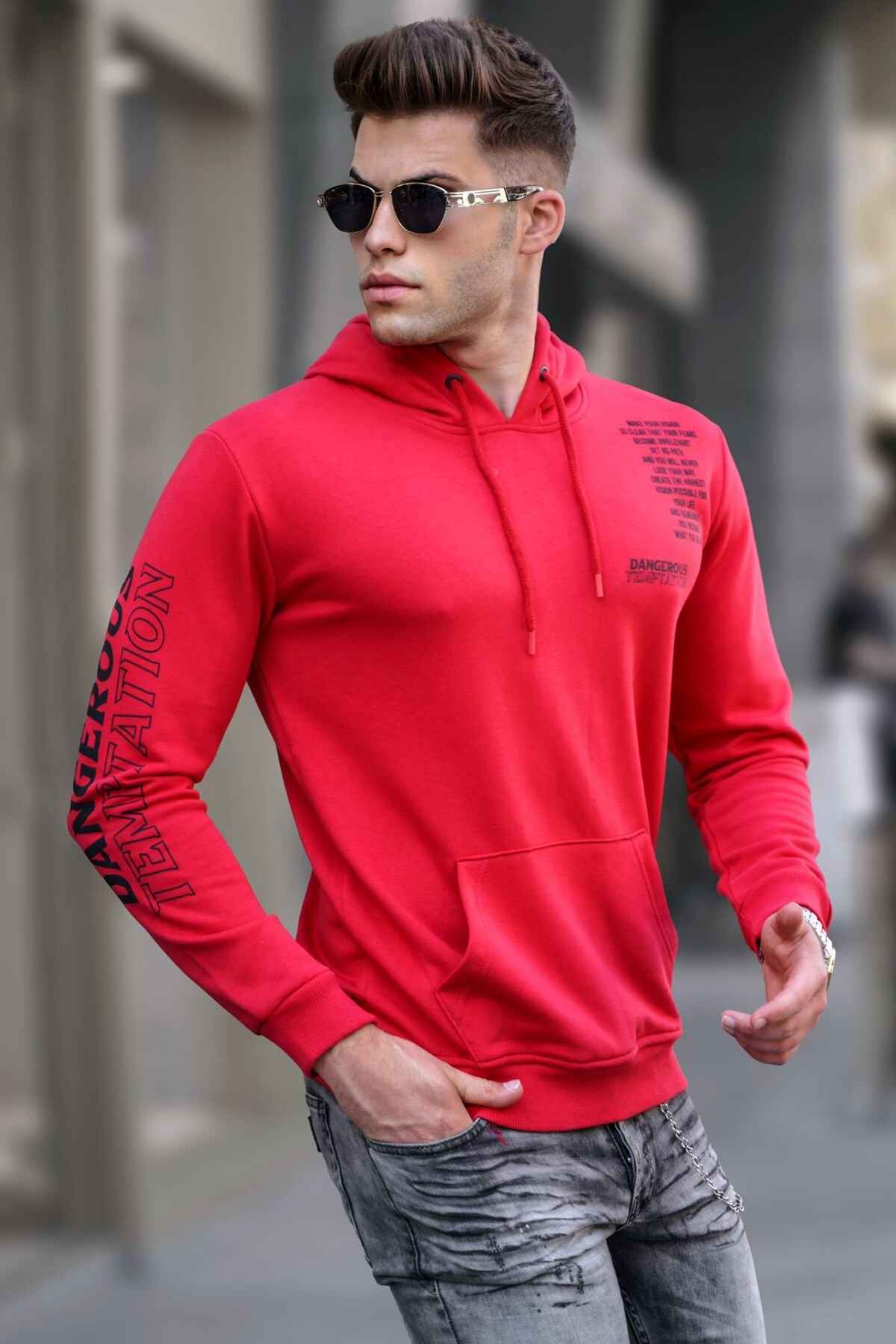 سویشرت مردانه با چاپ مشکی