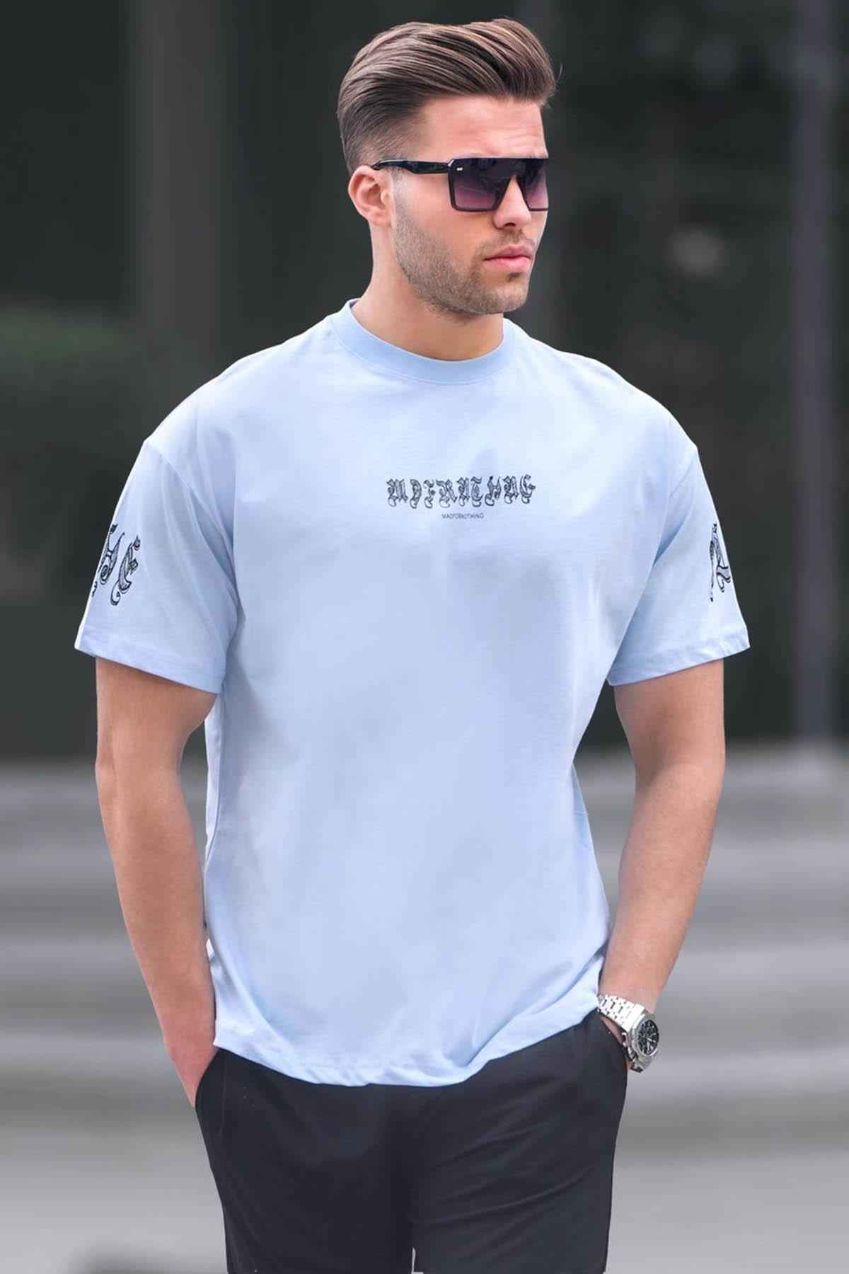 تیشرت مردانه یقه خدمه سفید