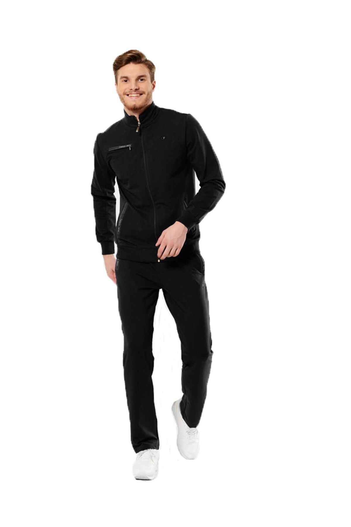 ست لباس ورزشی مردانه پارچه نخی FM19102