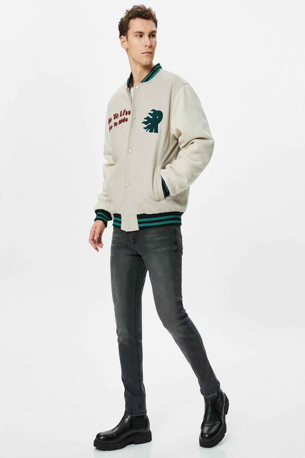 شلوار جین مشکی مردانه