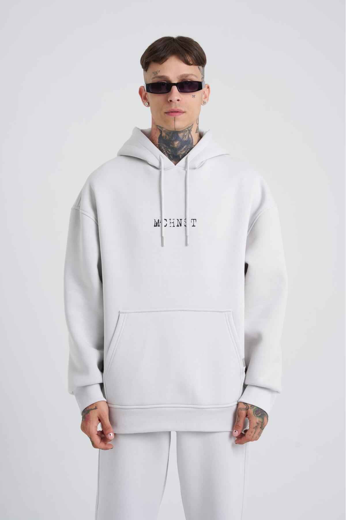 سویشرت مردانه با چاپ خوب و بد اکرو سایز بزرگ