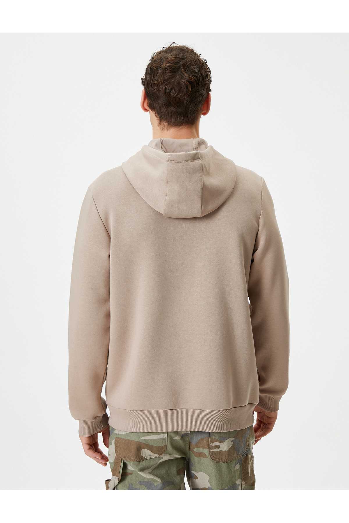 سویشرت کلاهدار جیبی کانگورو آستین بلند