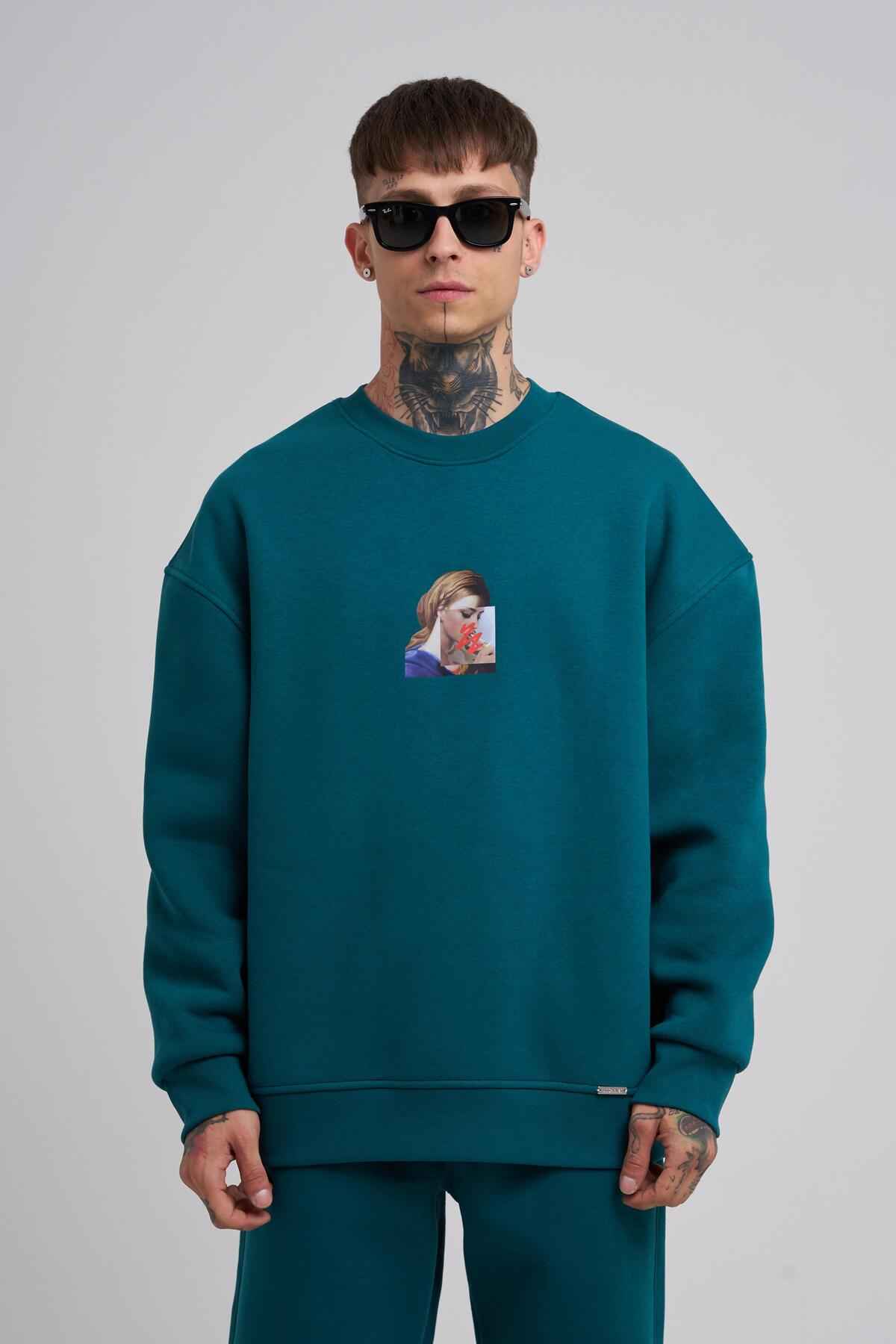 سویشرت مردانه Oversize Holiness Basic ECRU