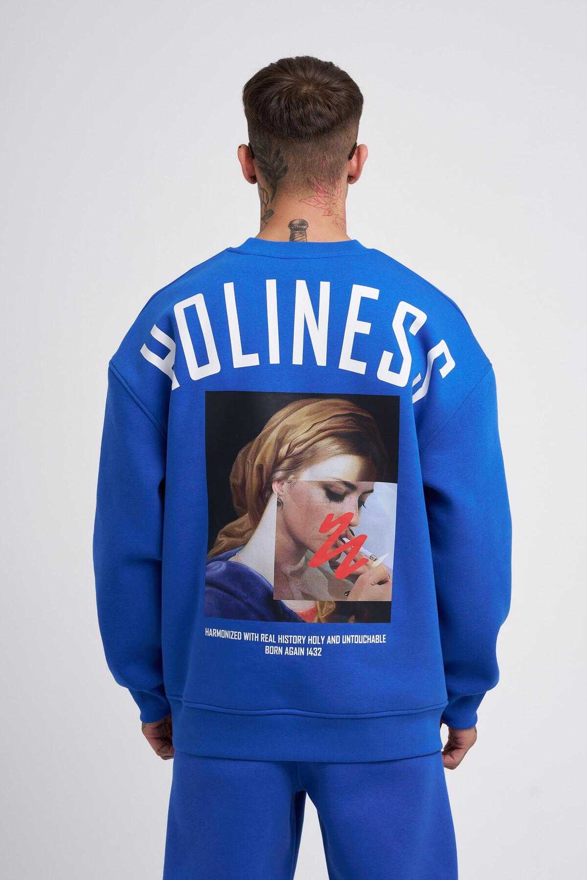 سویشرت مردانه Oversize Holiness Basic ECRU