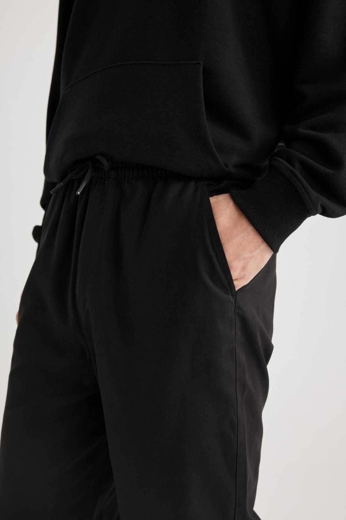 شلوار ساق بنددار الاستیک معمولی Jogger