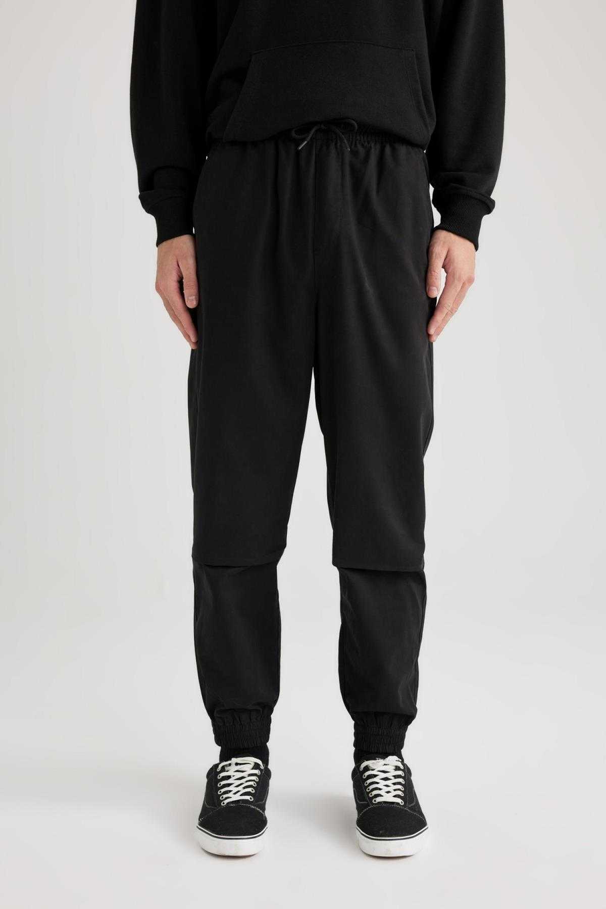 شلوار ساق بنددار الاستیک معمولی Jogger