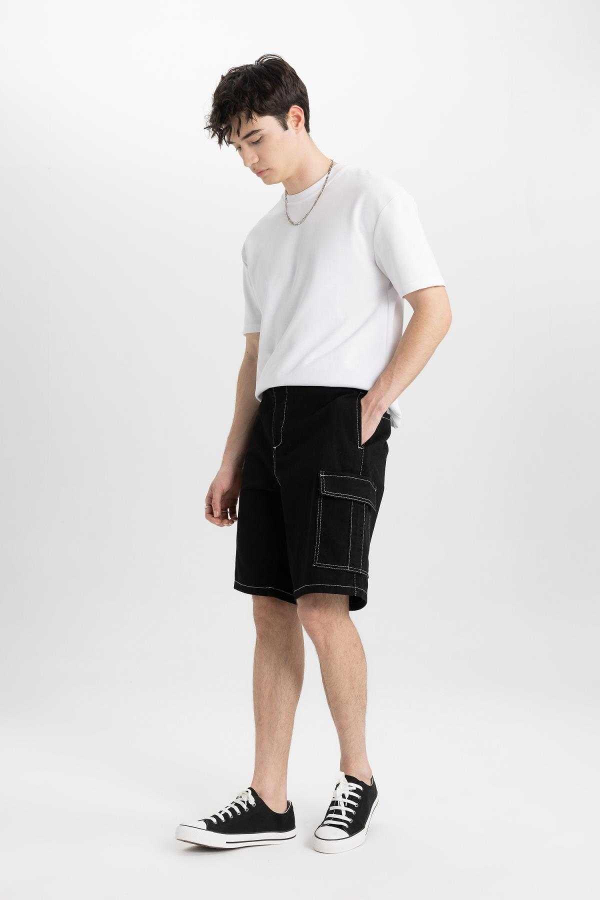 Relax Fit Cargo Pocket Bermuda