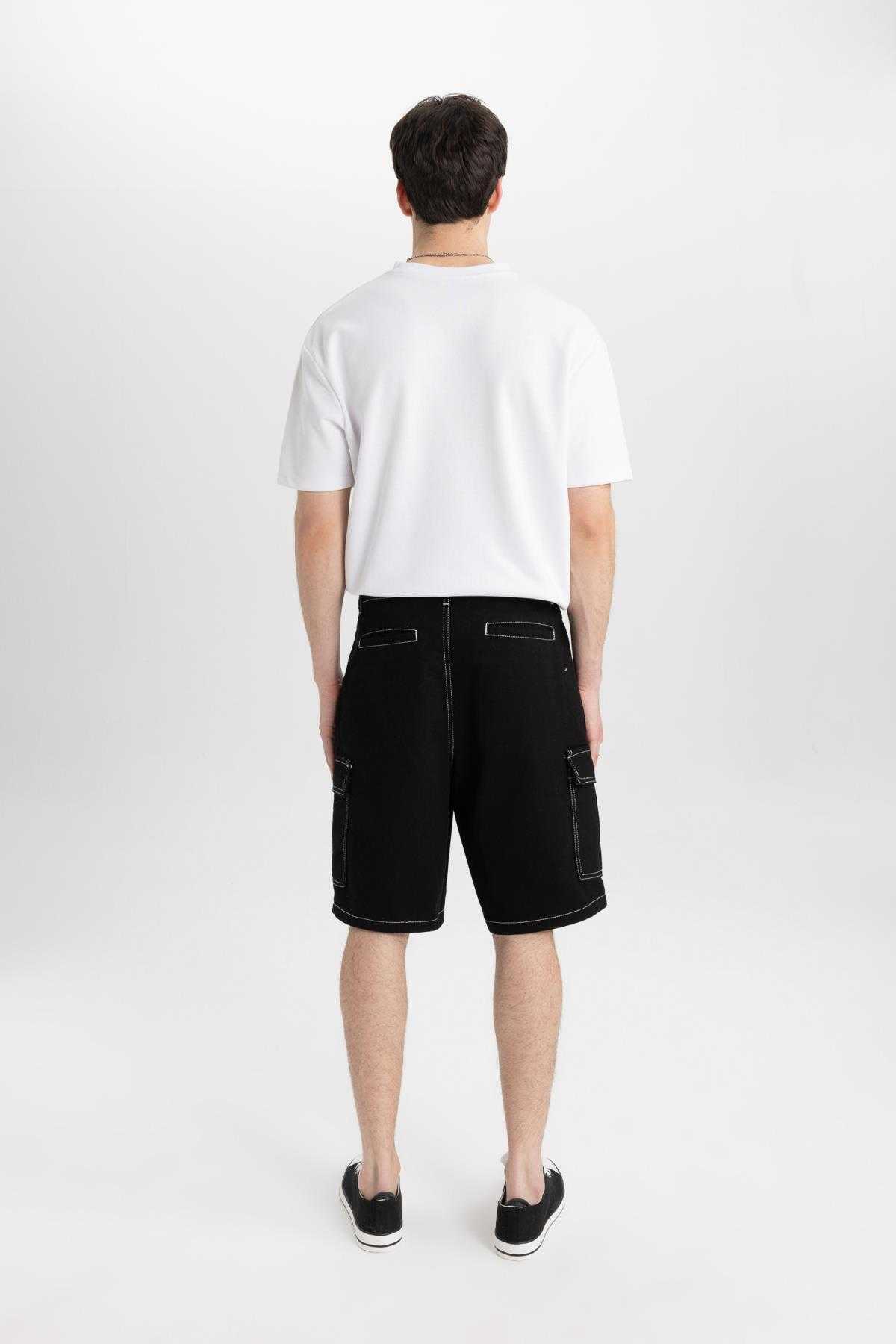 Relax Fit Cargo Pocket Bermuda