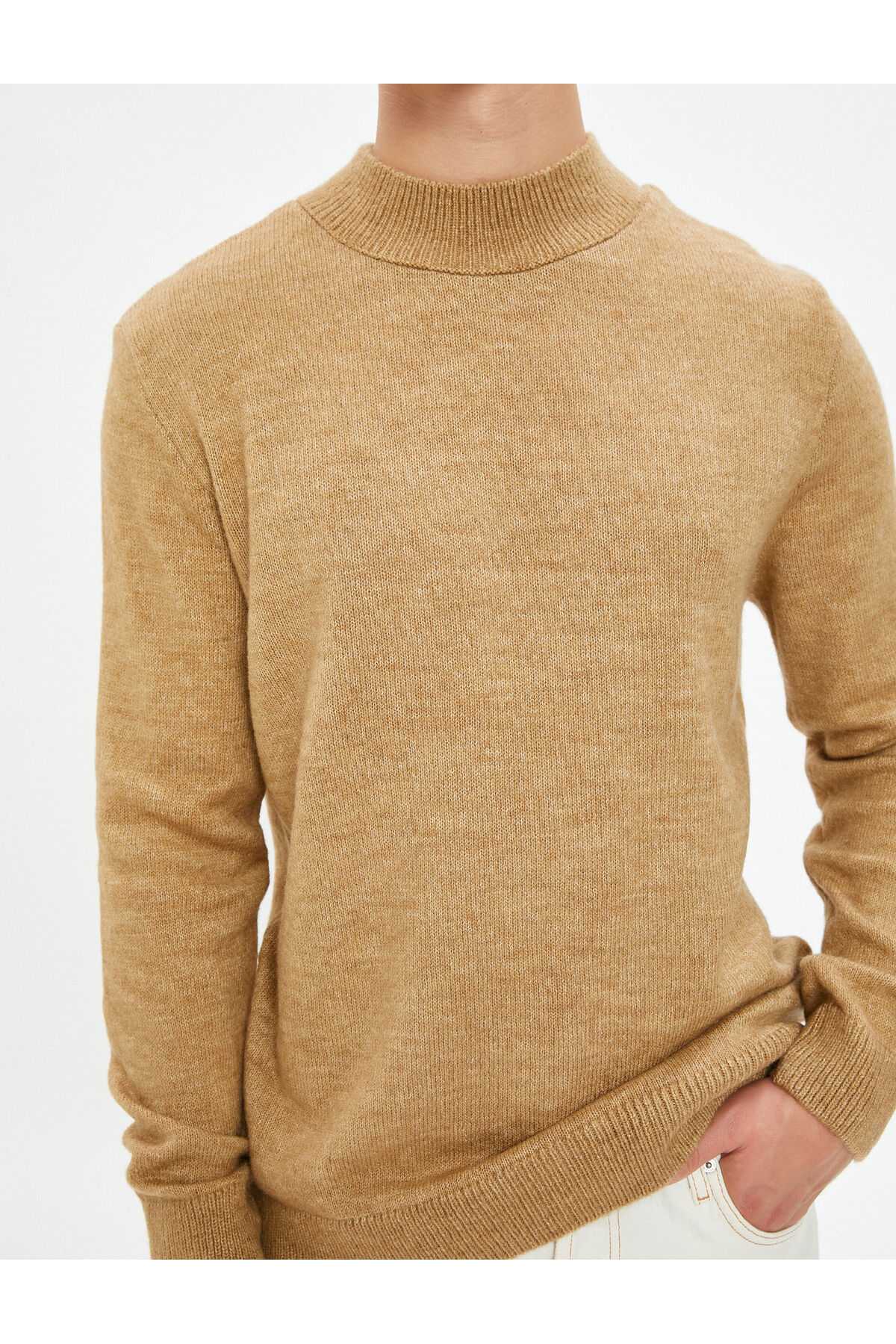 ژاکت بافتنی پایه نیم یقه یقه اسلیم