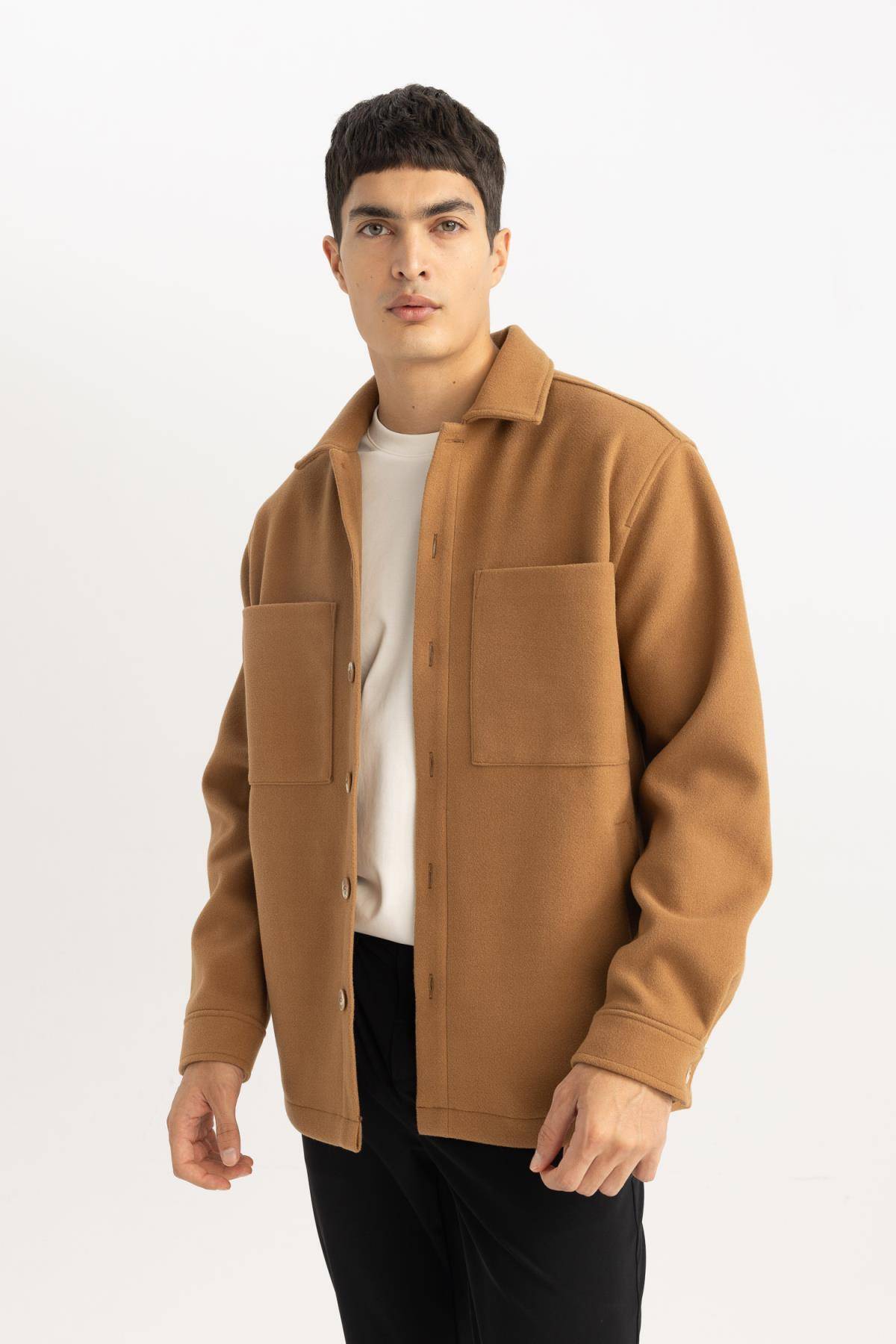 ژاکت پشمی یقه پولو Relax Fit