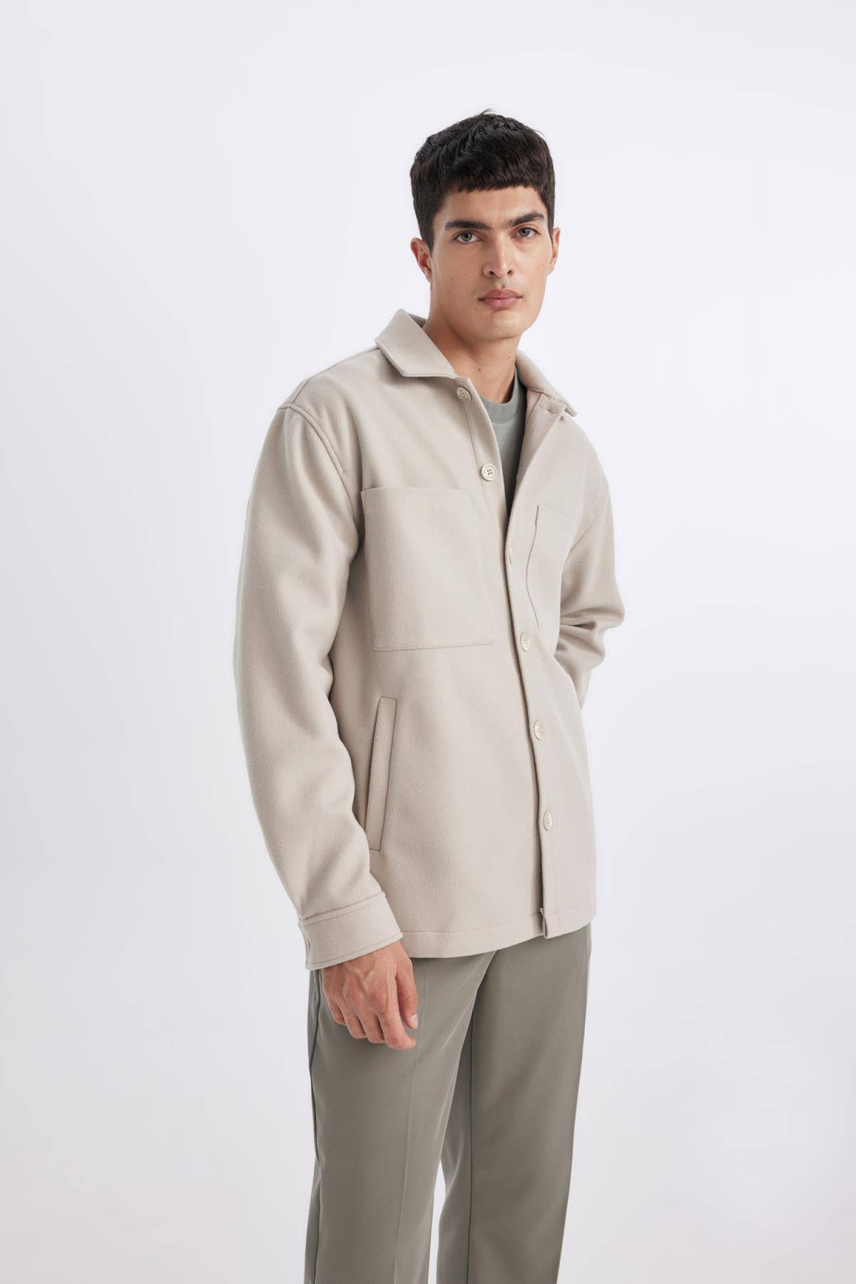 ژاکت پشمی یقه پولو Relax Fit