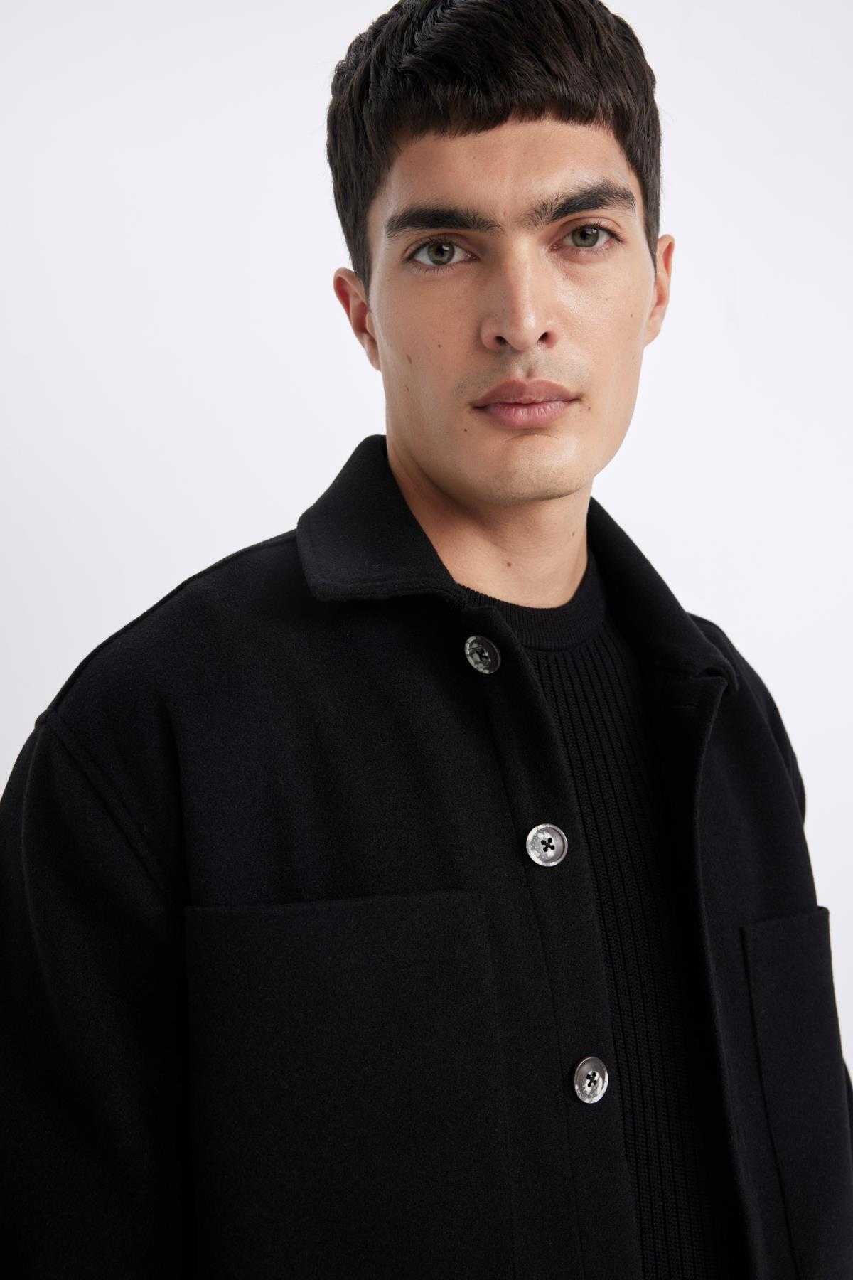 ژاکت پشمی یقه پولو Relax Fit