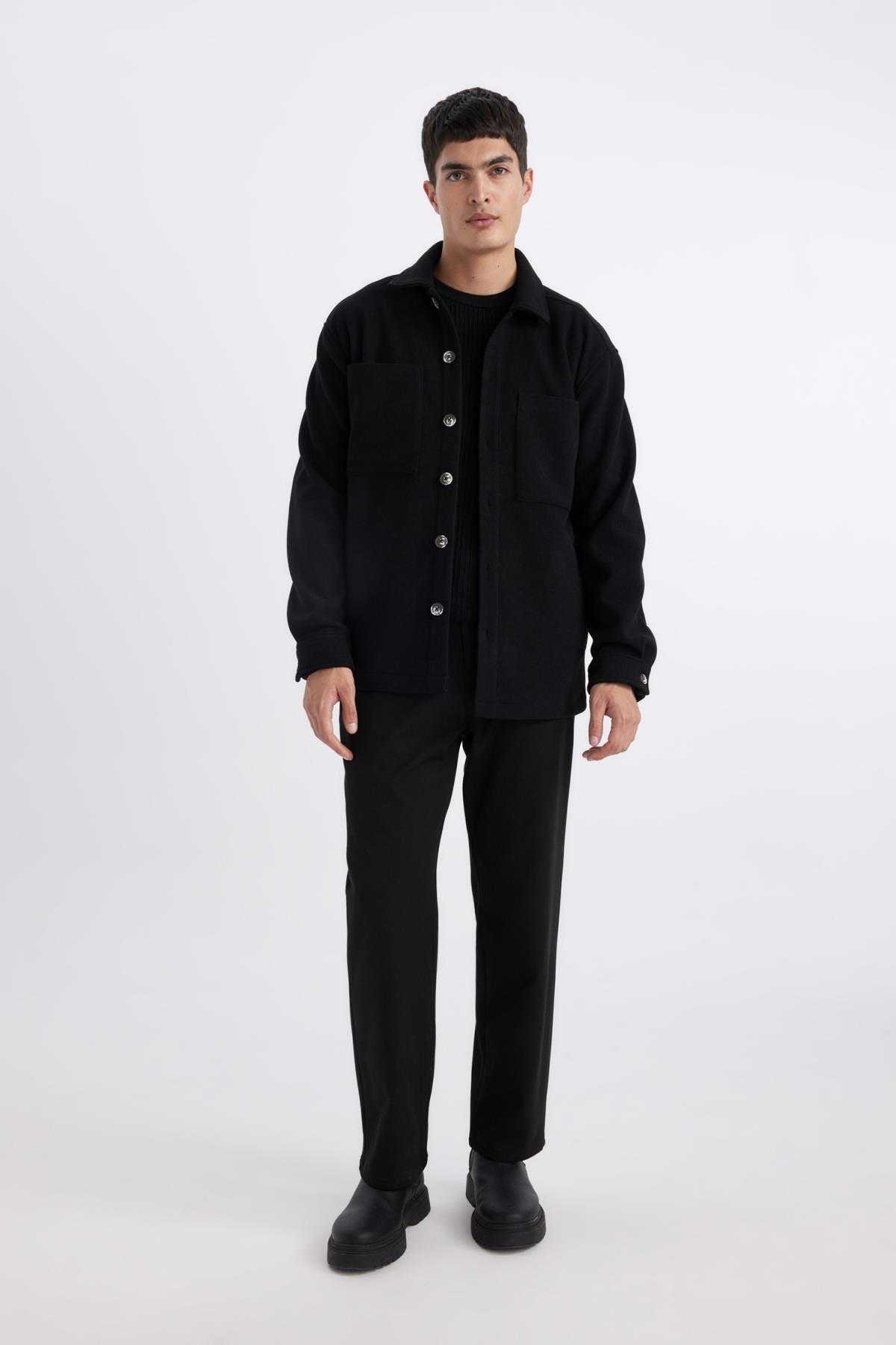 ژاکت پشمی یقه پولو Relax Fit