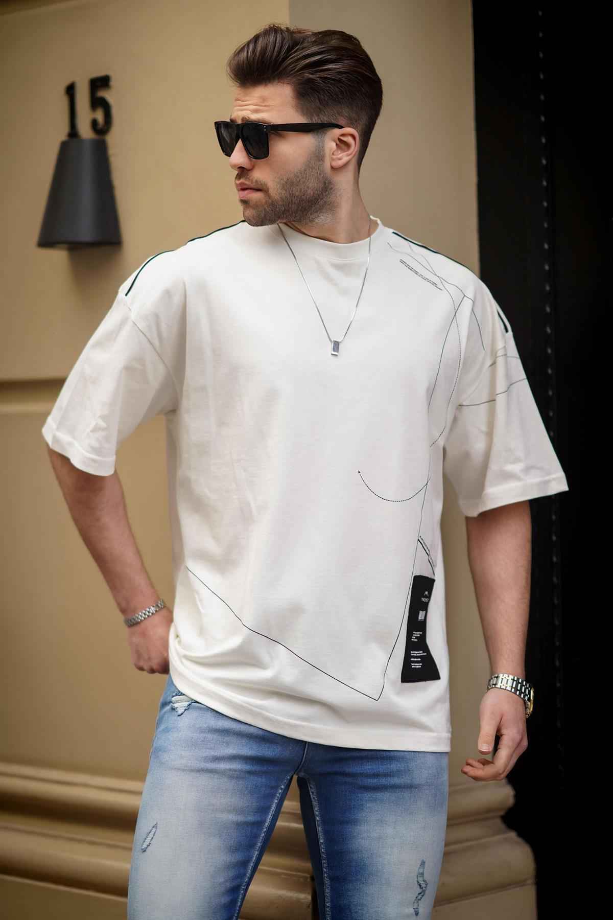 تیشرت مردانه بزرگ با طرح کاپوچینو