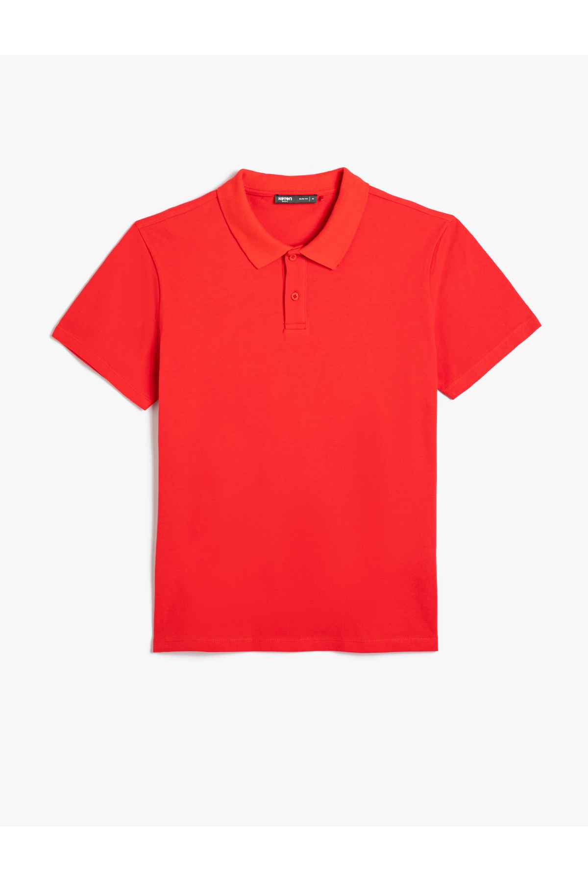 تیشرت یقه پولو آستین کوتاه دکمه دار باریک