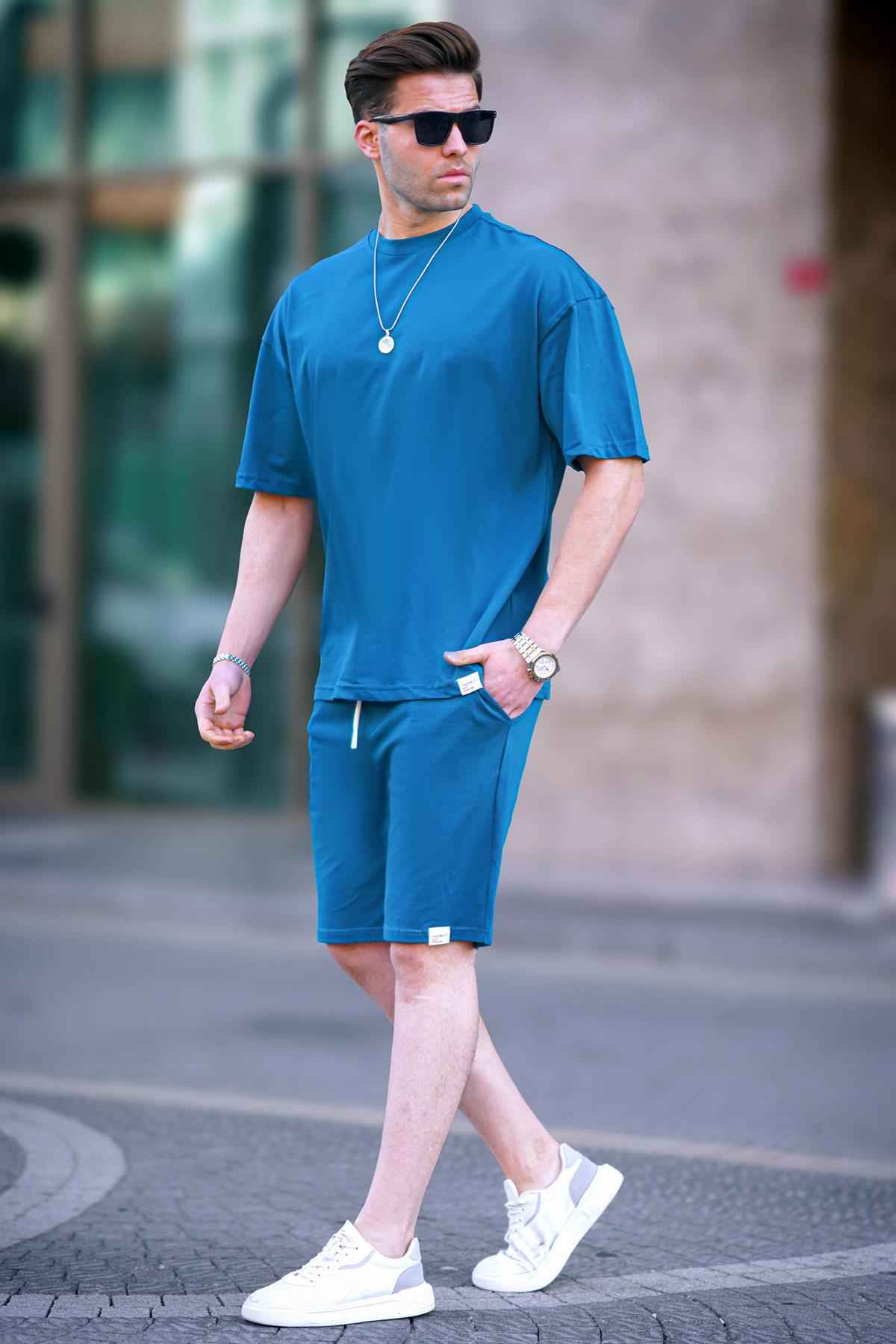 ست شلوارک مردانه بیسیک بنزینی 6377