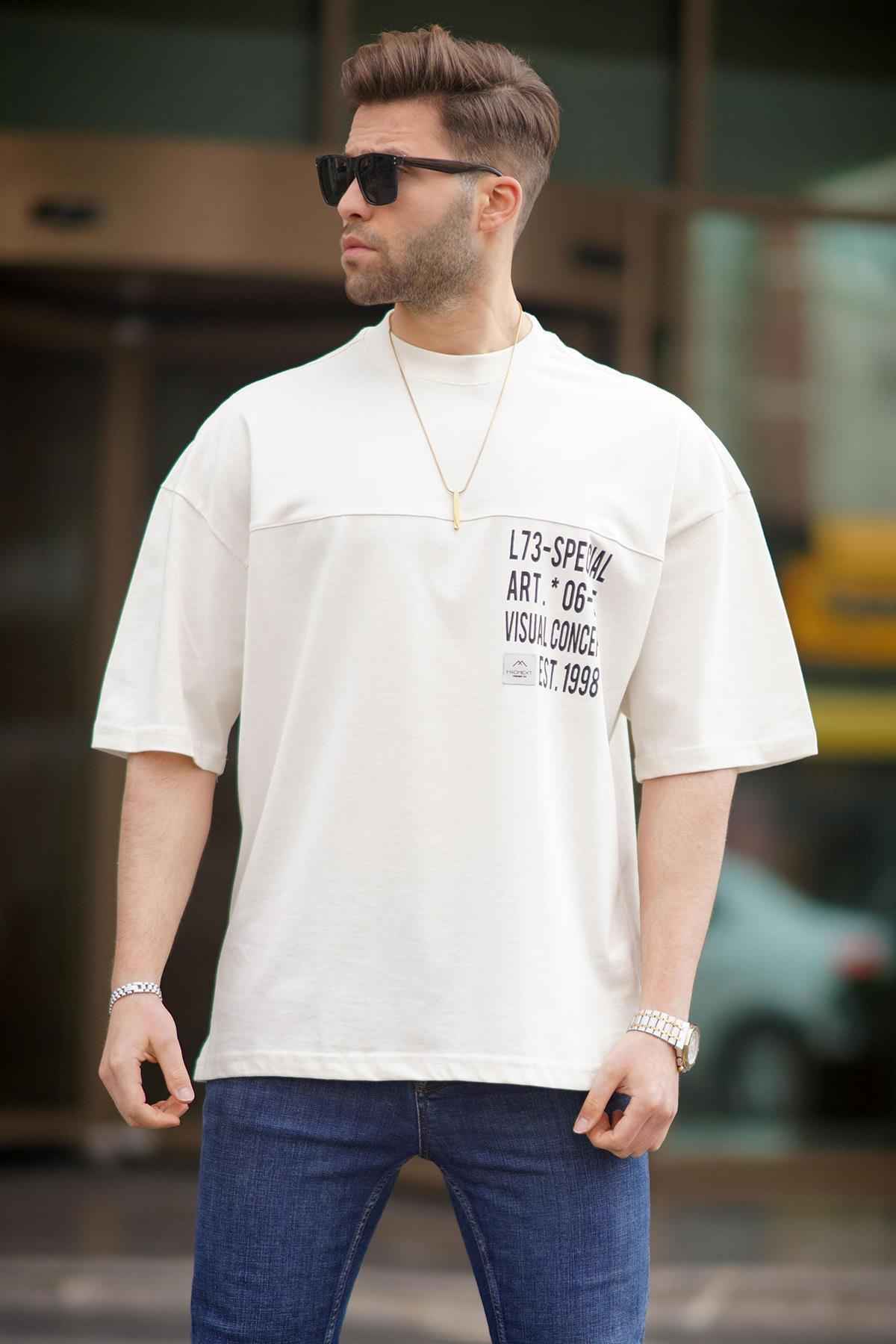 تیشرت مردانه چاپی اورسایز مشکی