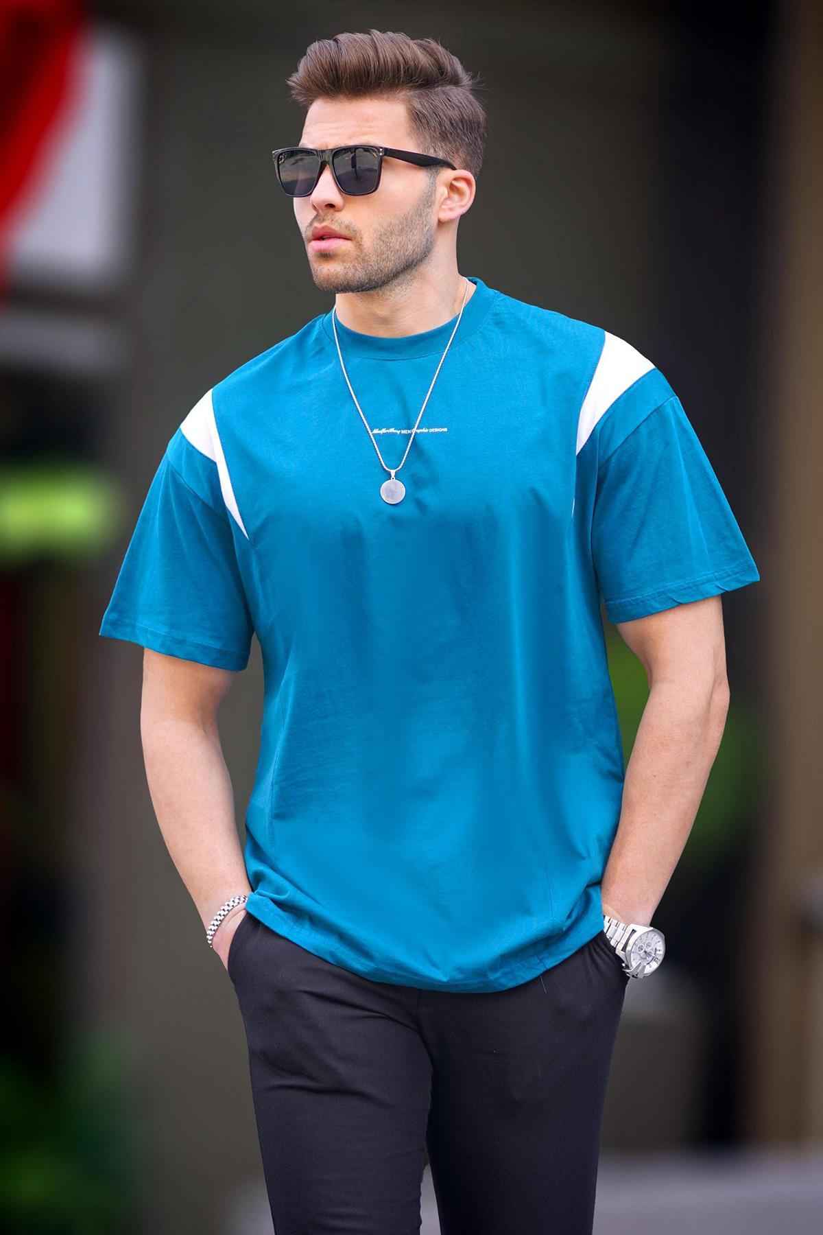 تیشرت یقه خدمه اورسایز مشکی