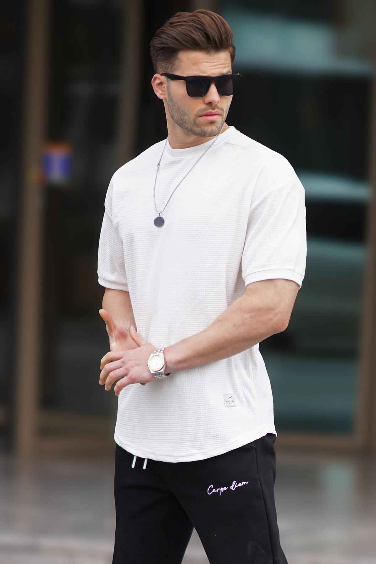 تیشرت مردانه بیسیک اورسایز مشکی 7012