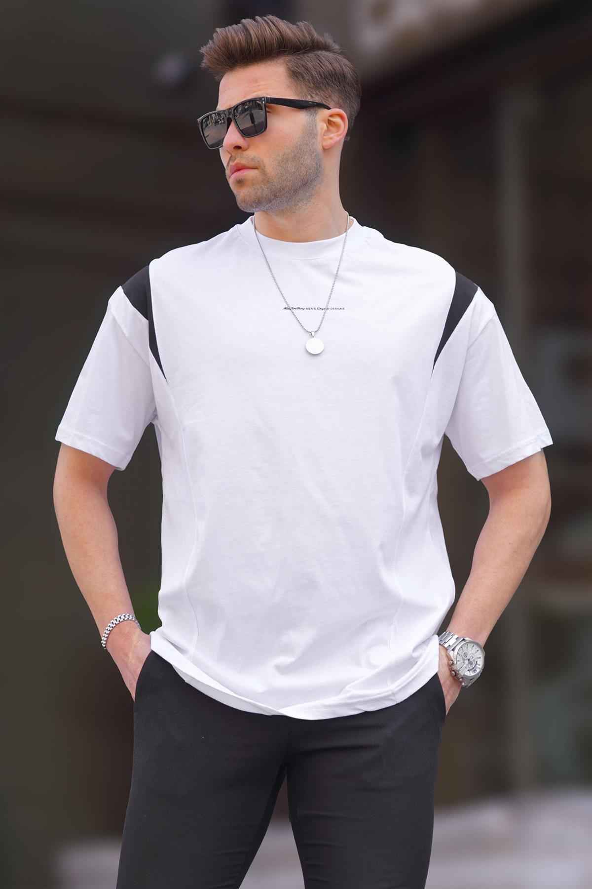 تیشرت یقه خدمه اورسایز مشکی