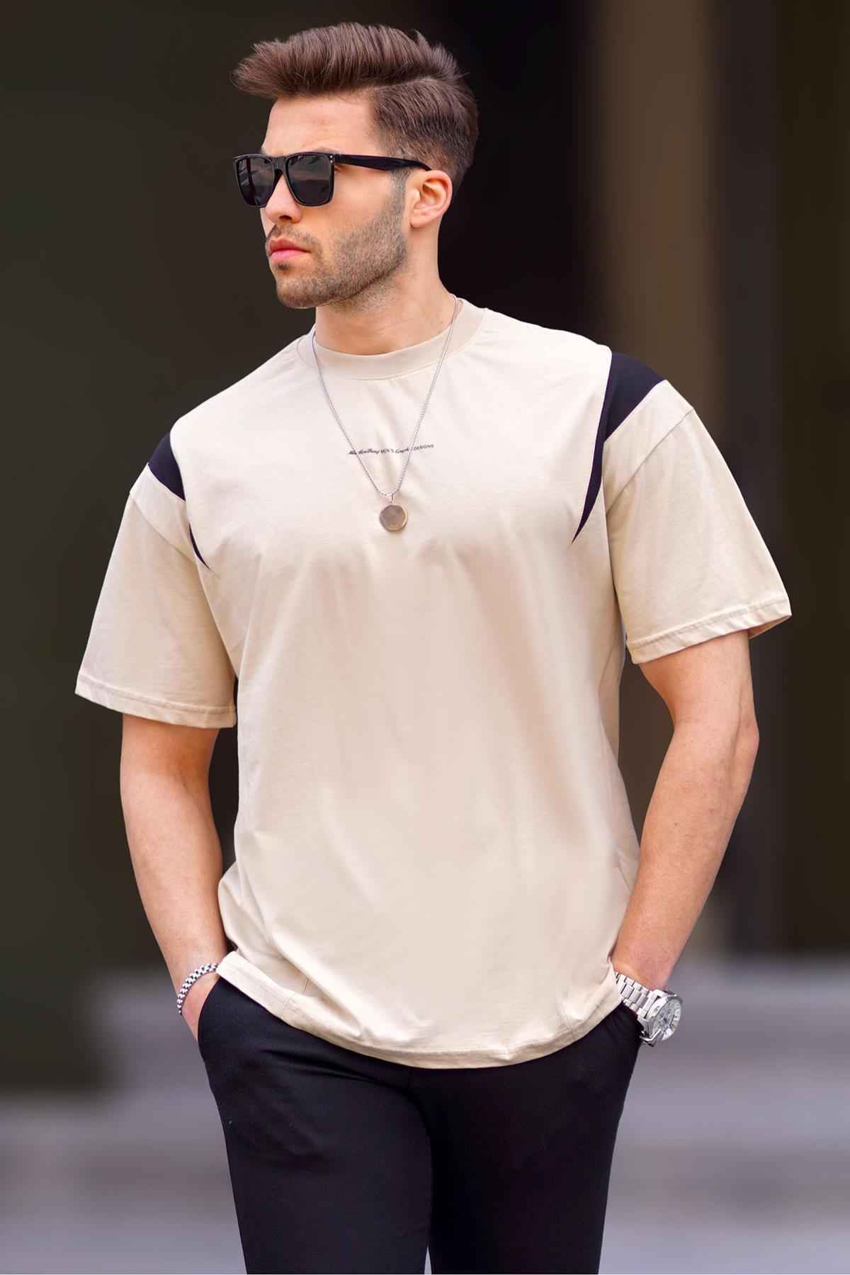 تیشرت یقه خدمه اورسایز مشکی