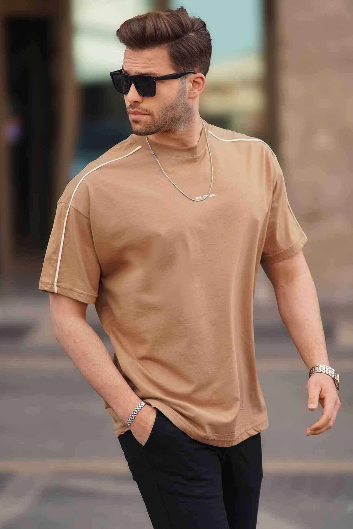 تیشرت یقه خدمه اورسایز مشکی