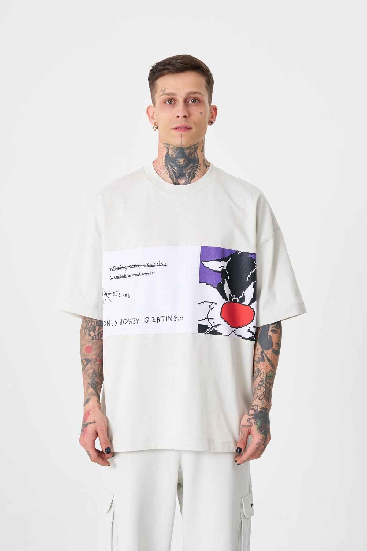 تیشرت مردانه به رنگ سبز روشن با چاپ سیلوستر