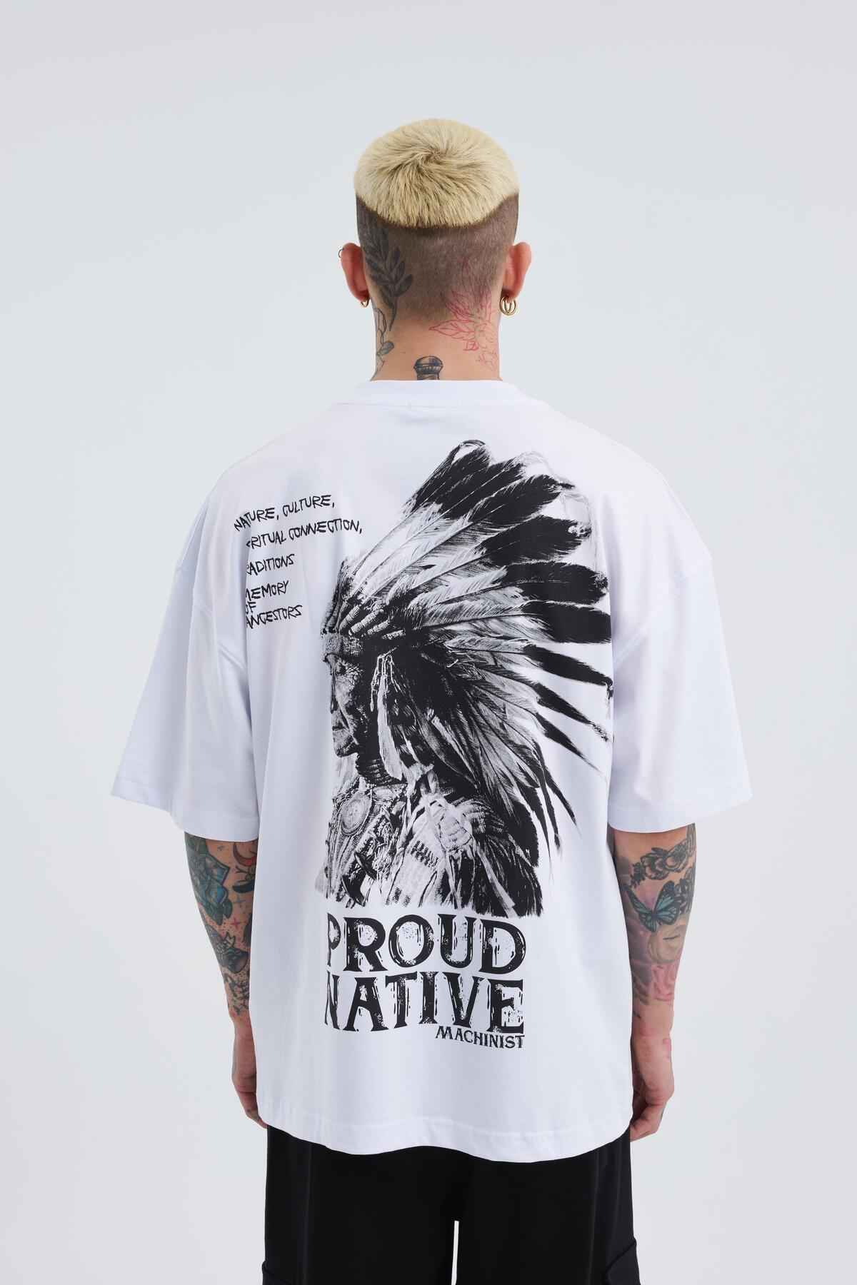 تیشرت مردانه سبز برقی چاپ هندی بزرگ