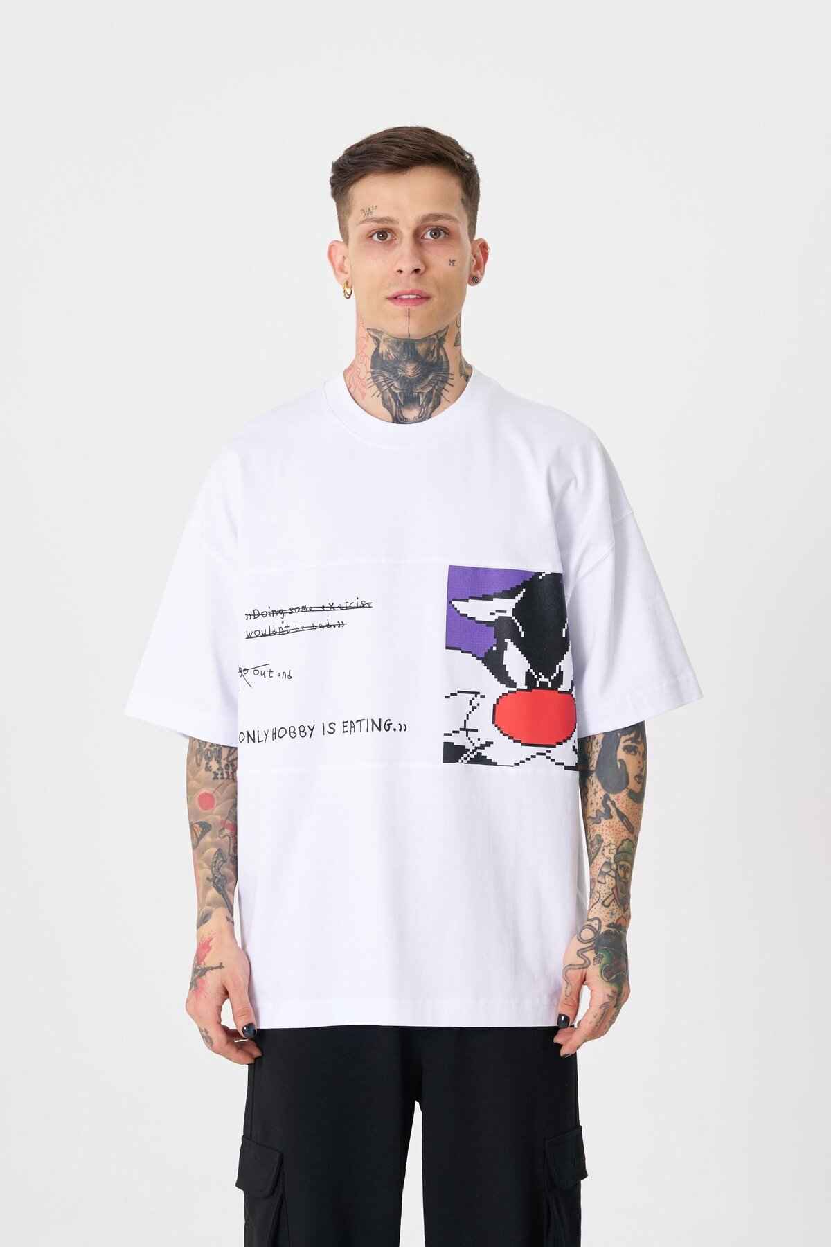 تیشرت مردانه به رنگ سبز روشن با چاپ سیلوستر