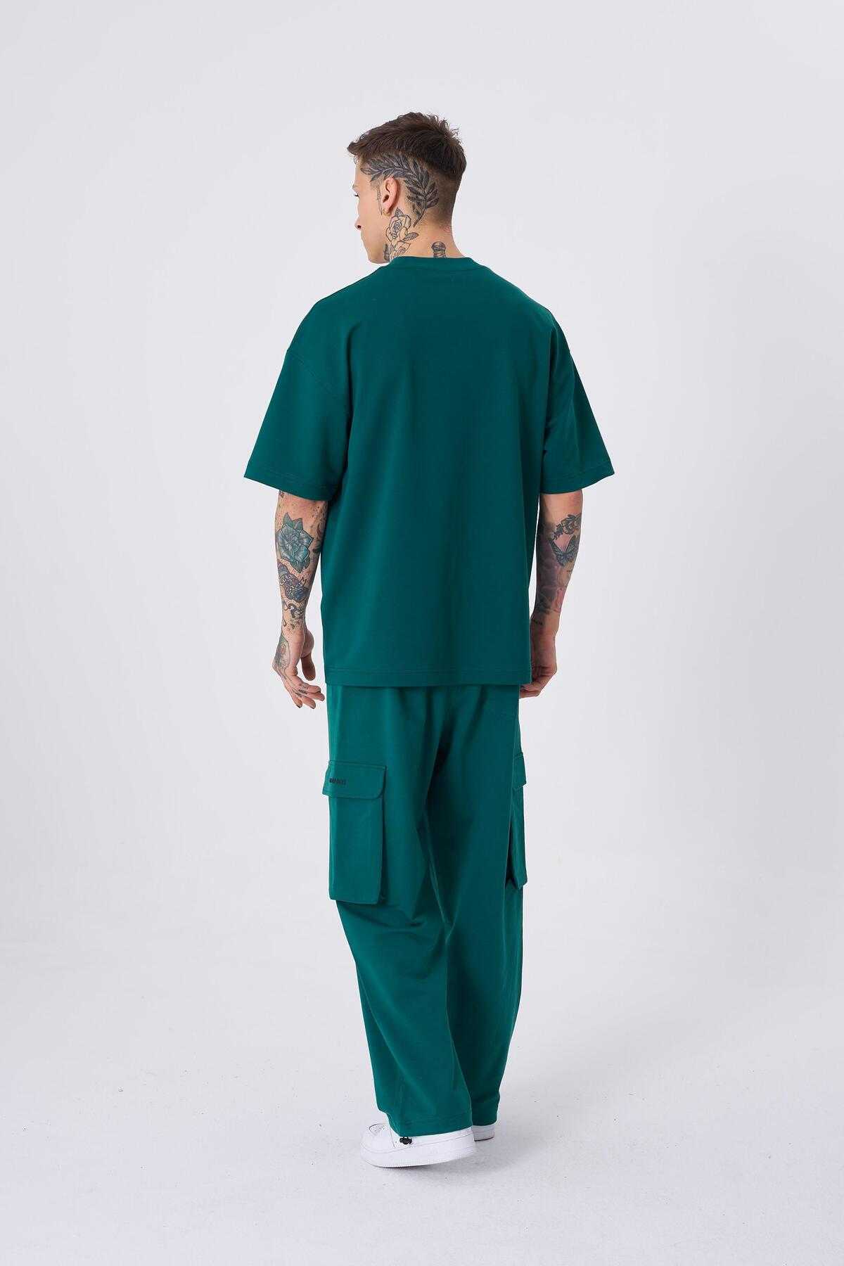 تیشرت مردانه سه گانه قهوه ای چاپ شده