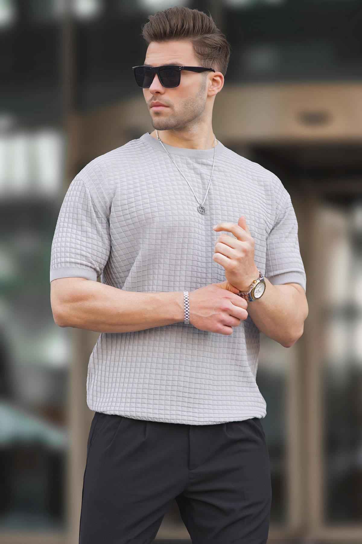 تیشرت مردانه خاکی