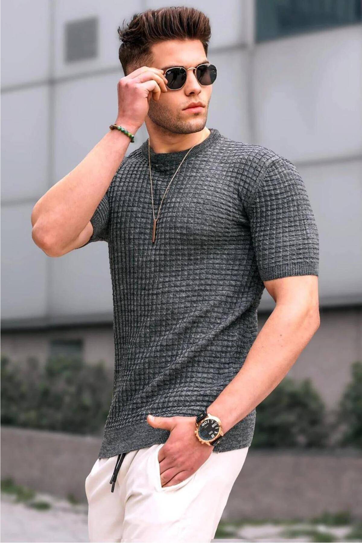 تیشرت مردانه خاکی