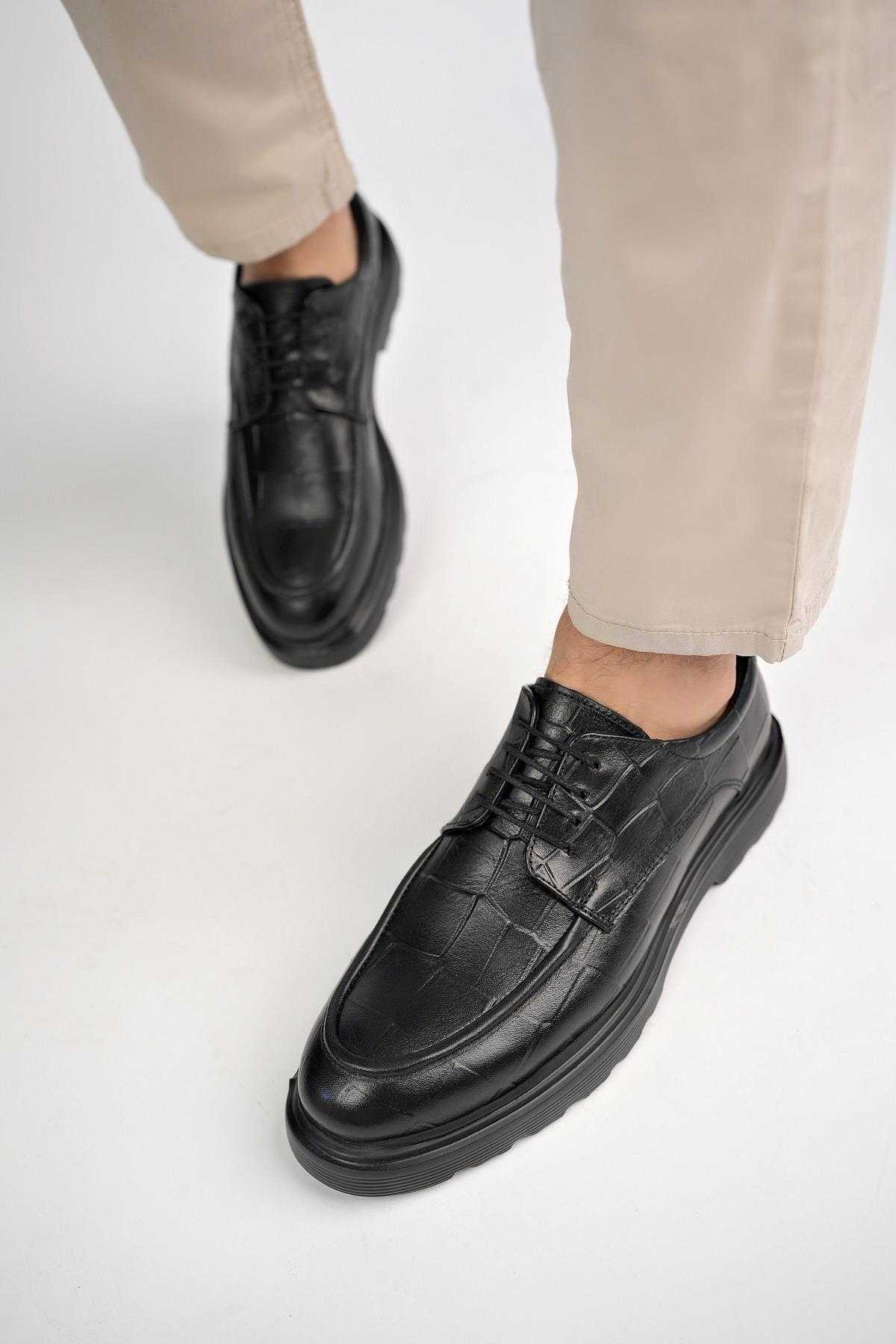 کفش مردانه زیره ضخیم ارتوپدی راحت روزانه چرم اصل کلاسیک روزانه Norman گارانتی