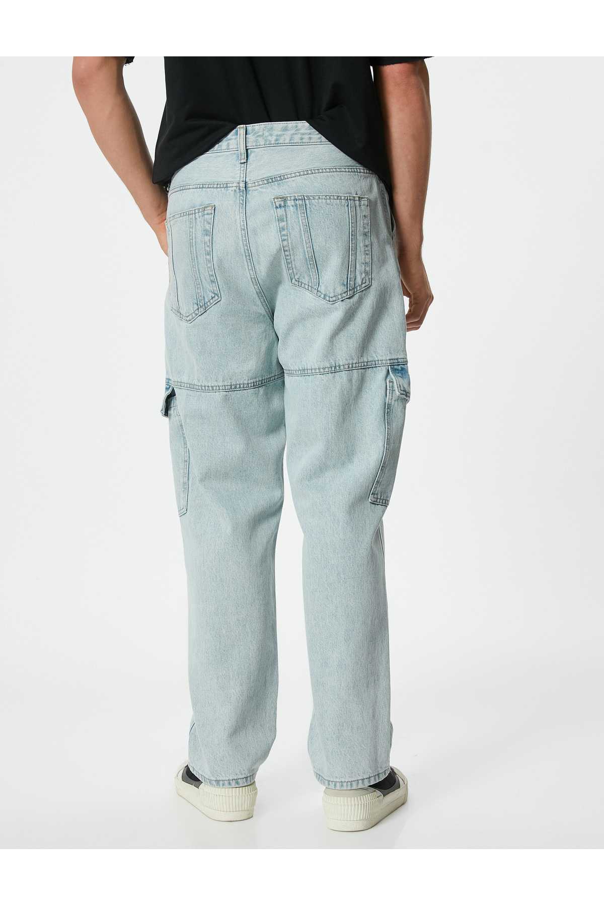 شلوار جین باربری جیب بزرگ