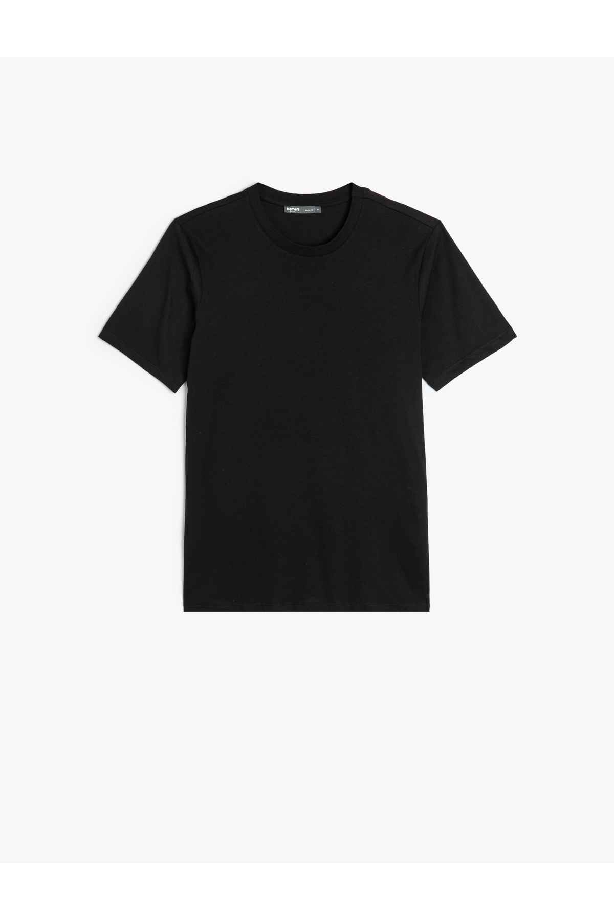 تیشرت پایه اسلیم فیت یقه خدمه آستین کوتاه