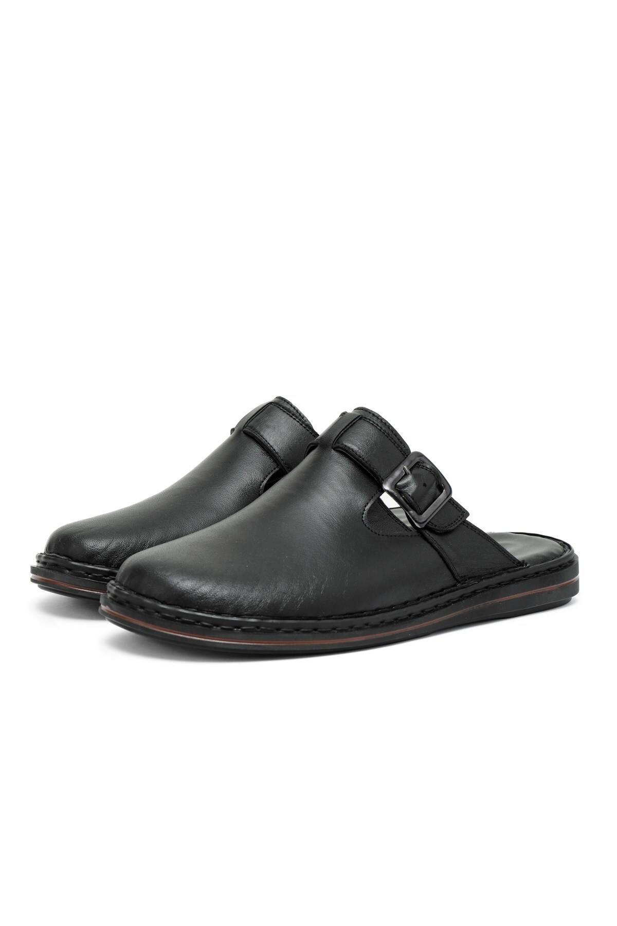 دمپایی مردانه چرم اصل Mistra، دمپایی چرم طبیعی، دمپایی زیره ارتوپدی، دمپایی چرم سبک