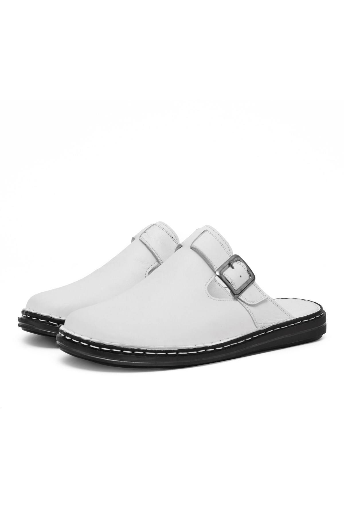 دمپایی مردانه چرم اصل Mistra، دمپایی چرم طبیعی، دمپایی زیره ارتوپدی، دمپایی چرم سبک