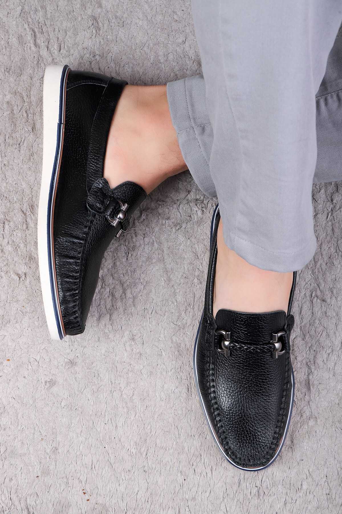 کفش راحتی مردانه چرم اصل راگوسا کفش لوفر