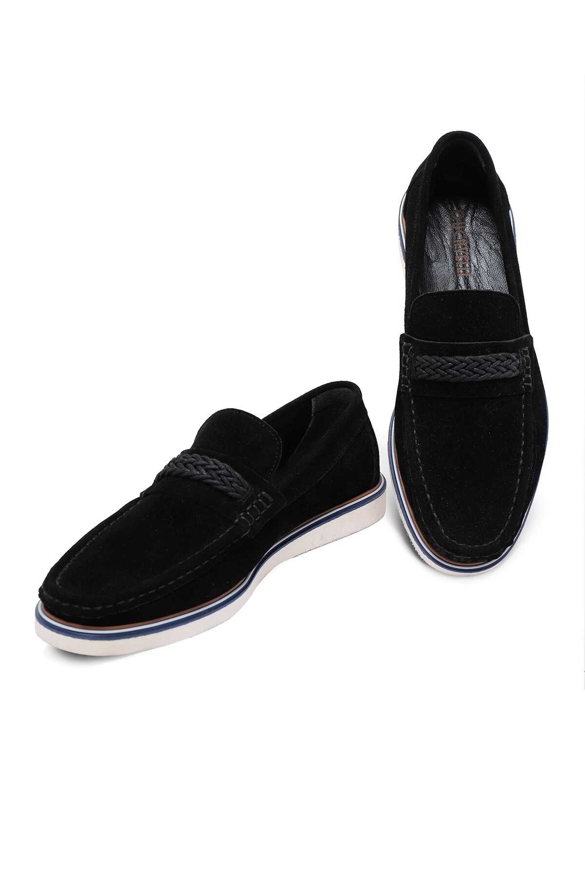 کفش راحتی مردانه جیر چرم اصل Trapani کفش لوفر